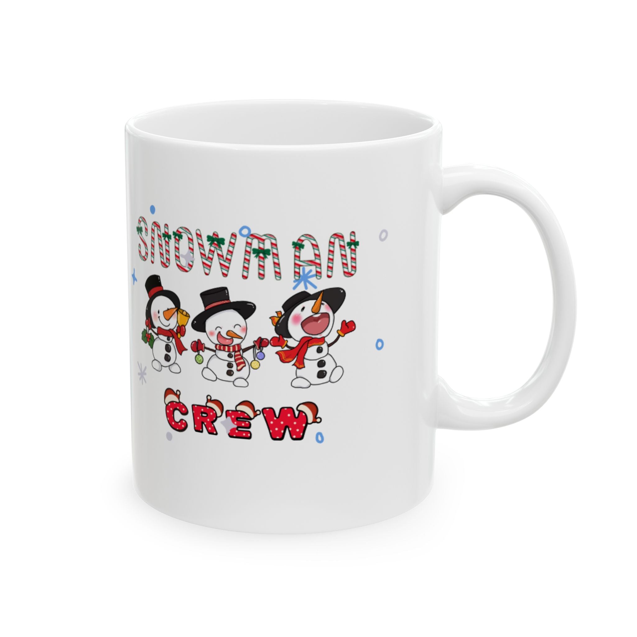 Snowman Crew Ceramic Mug, (11oz, 15oz)