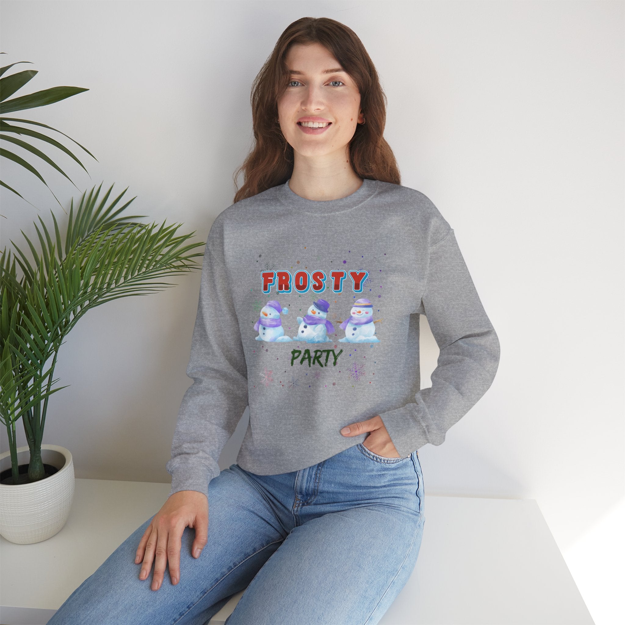 Frosty Party Unisex Heavy Blend™ Crewneck Sweatshirt