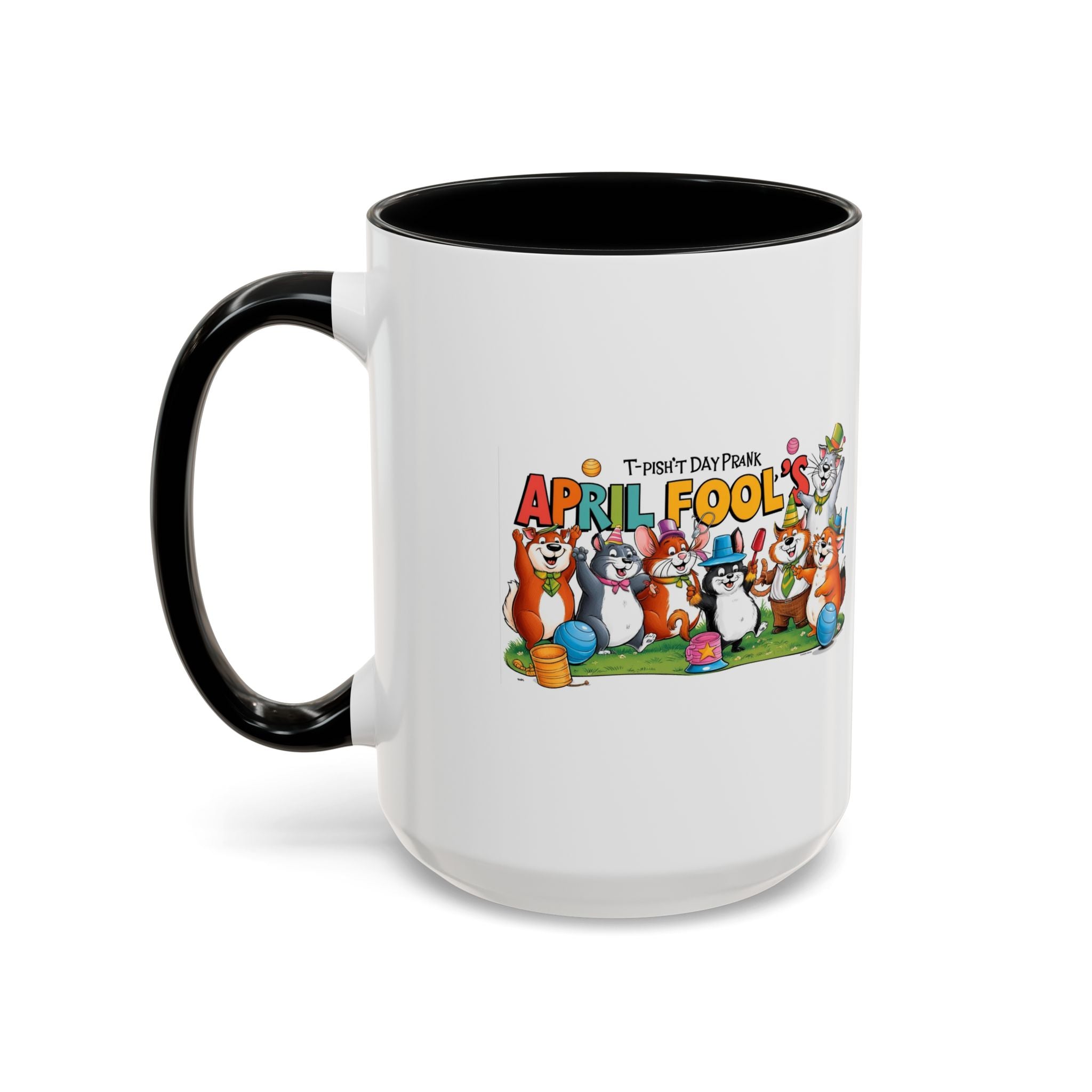 T-Pish'-T Day Prank Accent Coffee Mug