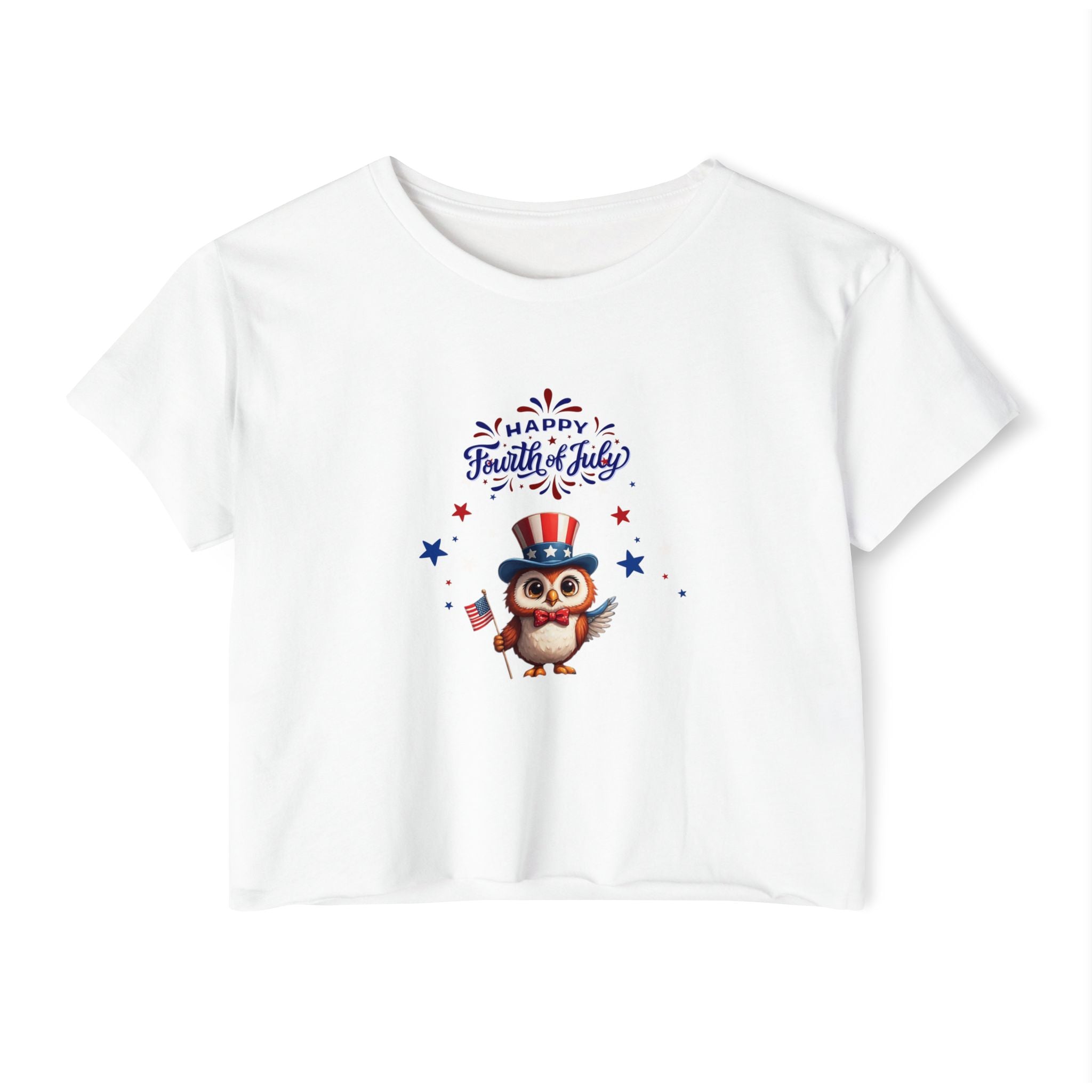 American Eagle Happy 4th of July Women's Festival Crop Top