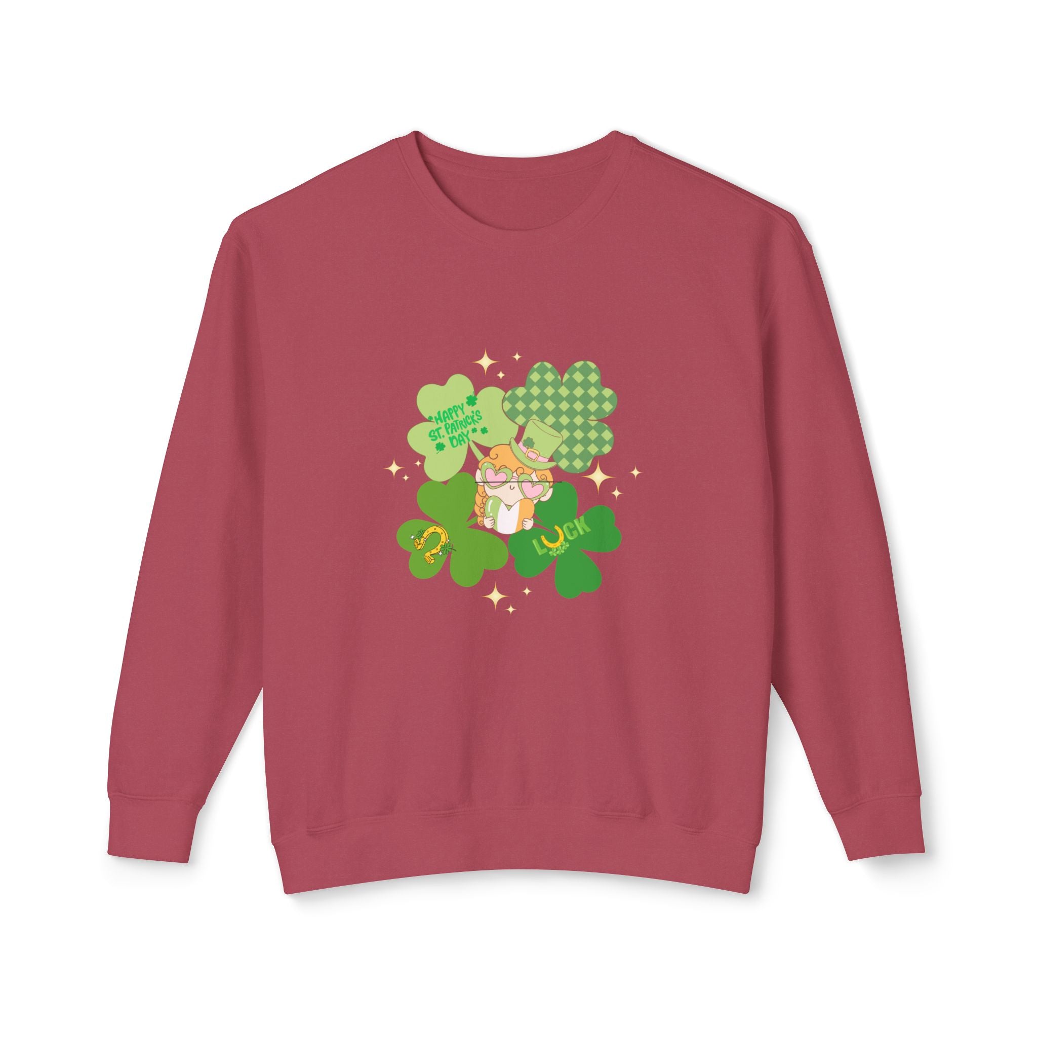 Retro St. Paddy's Day Lightweight Crewneck Sweatshirt