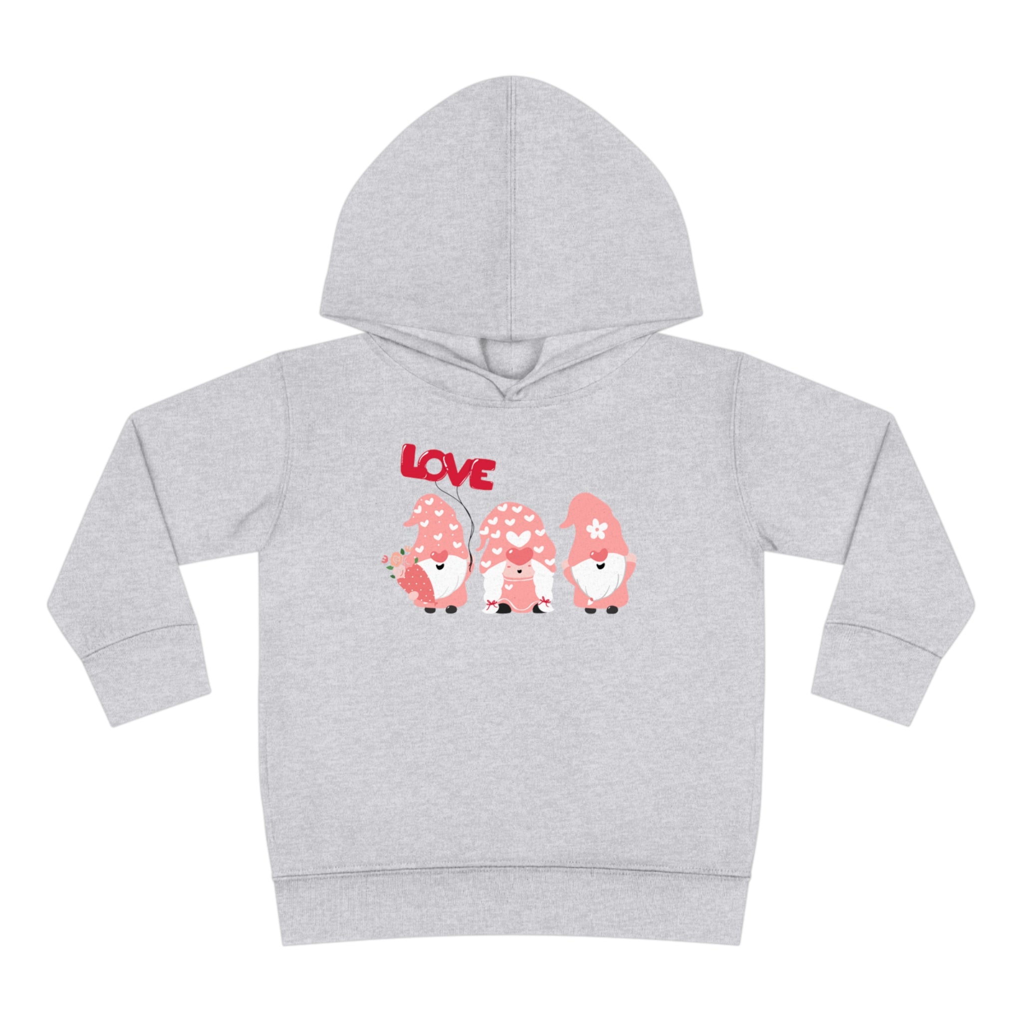 Love Gnome Day Toddler Pullover Fleece Hoodie