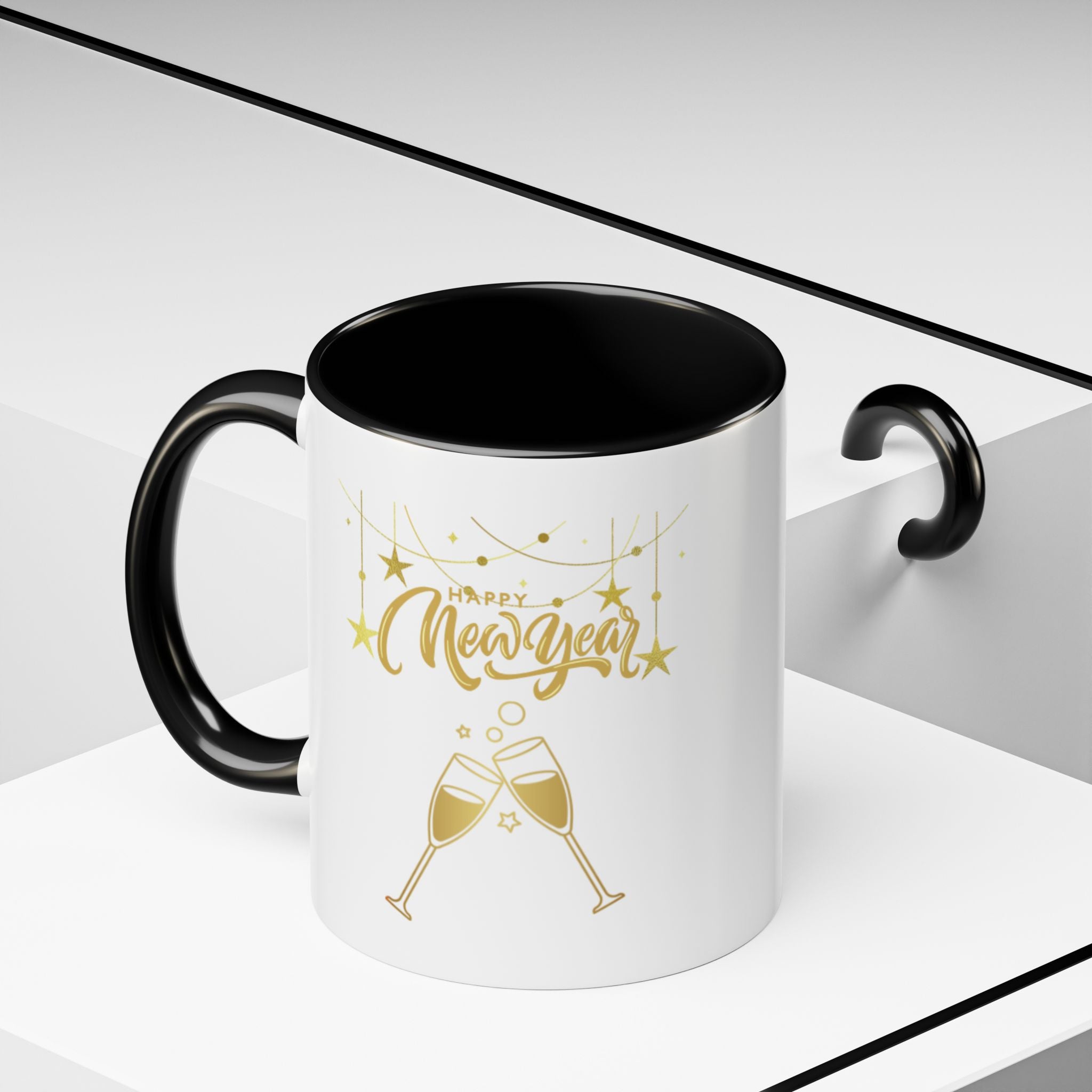 Happy New Year Accent Coffee Mug (11, 15oz)