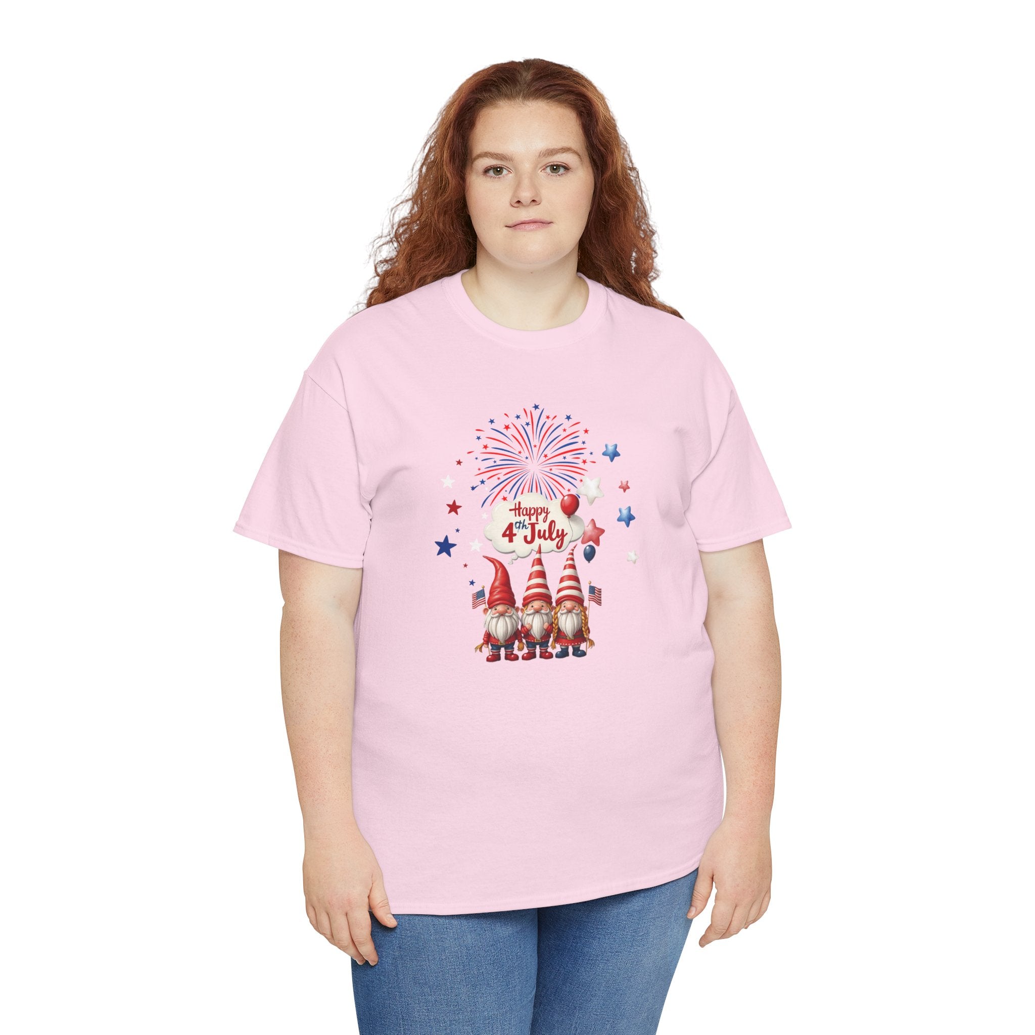 Gnome 4th of July Unisex Heavy Common Tee