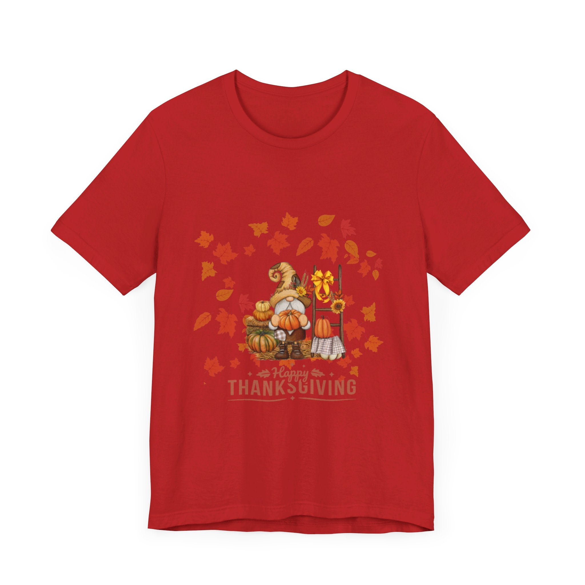 Gnome Happy Thanksgiving Unisex Jersey Short Sleeve Tee