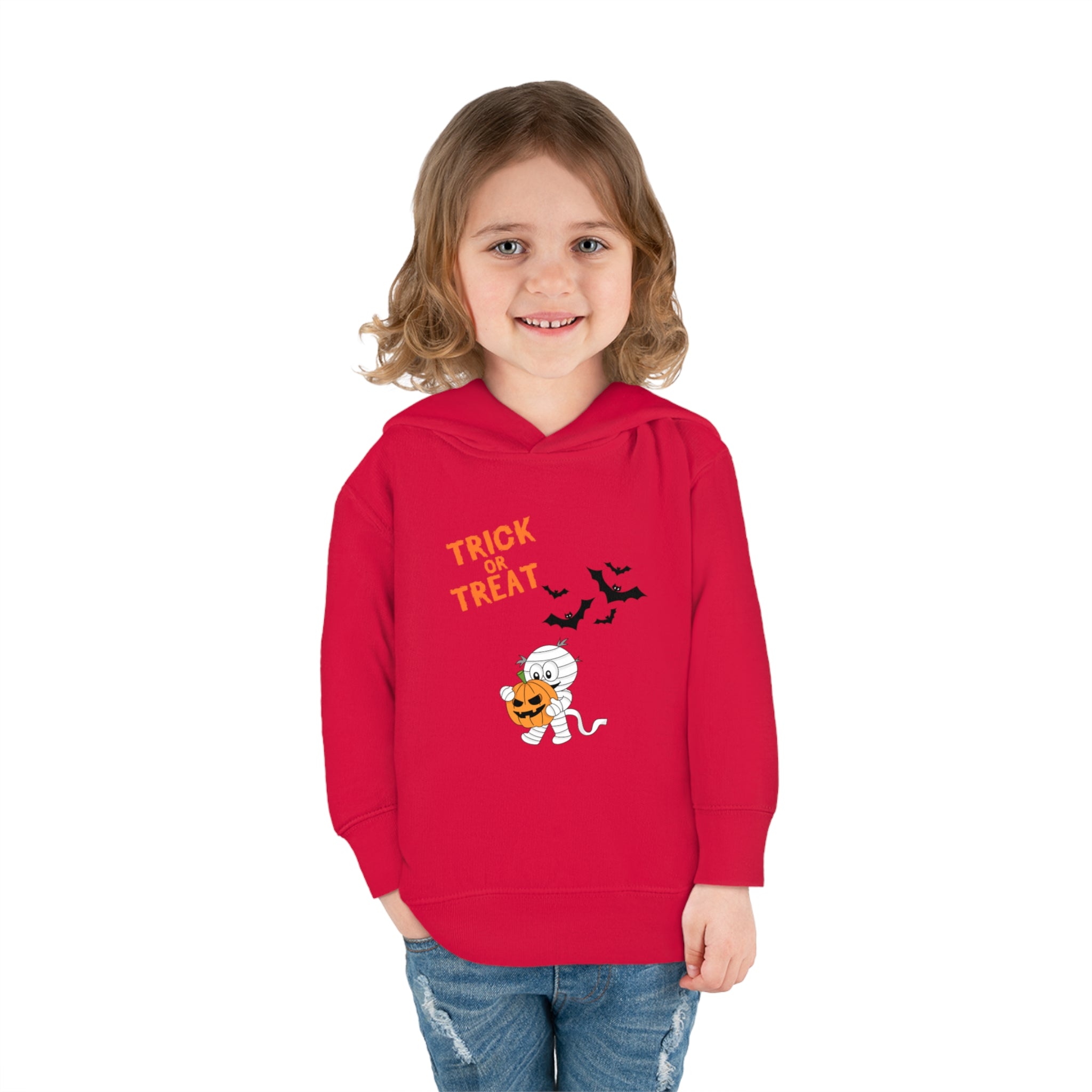 Merry Halloween Toddler Pullover Fleece Hoodie