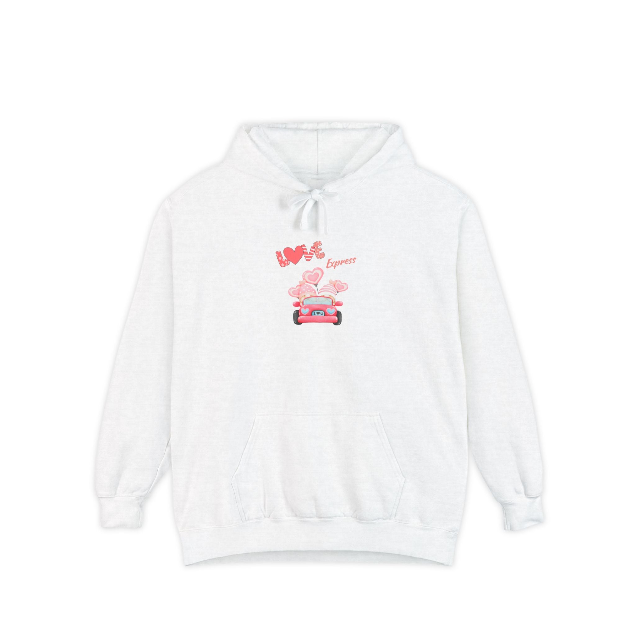 Love Express Unisex Garment-Dyed Hoodie