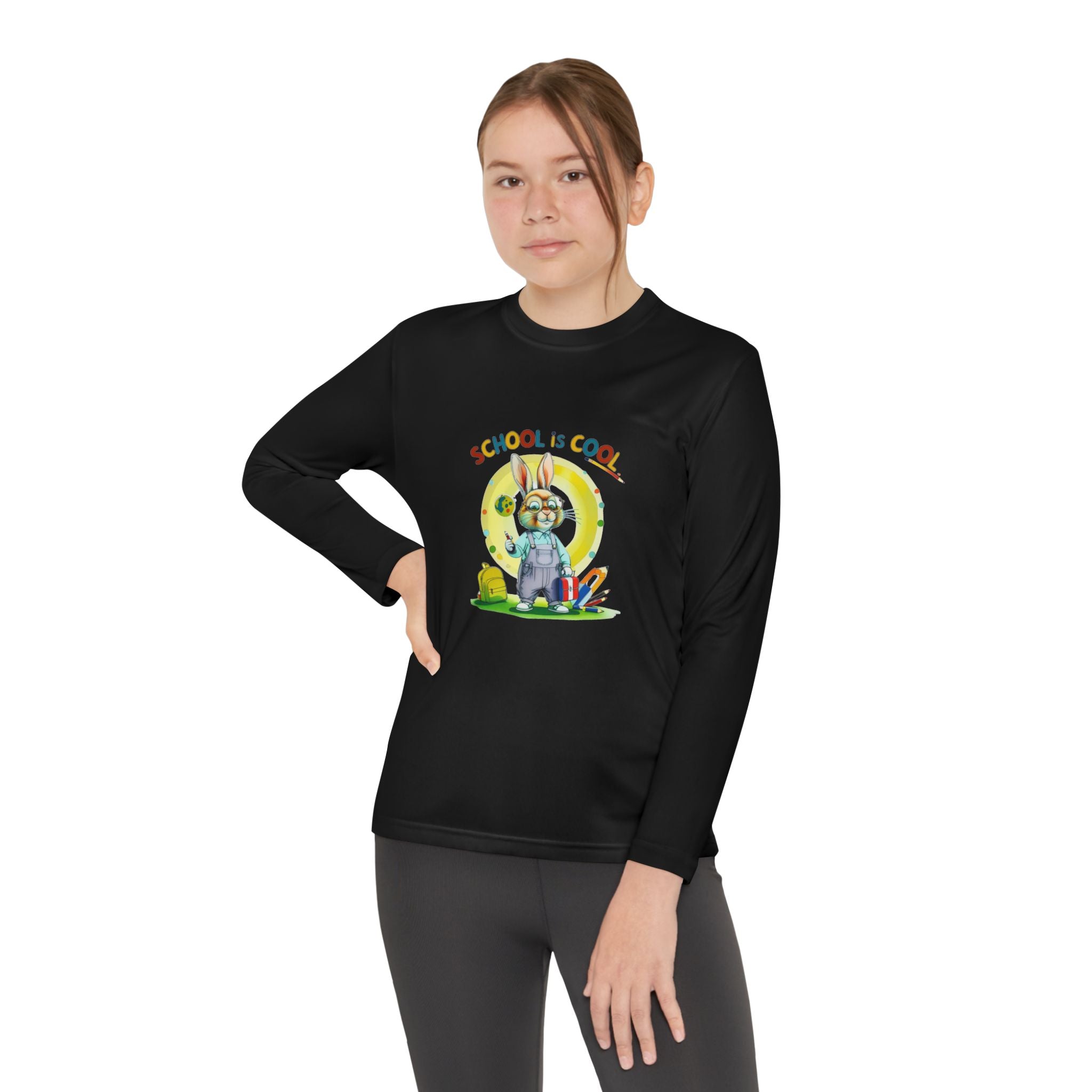 School is Cool Youth Long Sleeve Competitor Tee