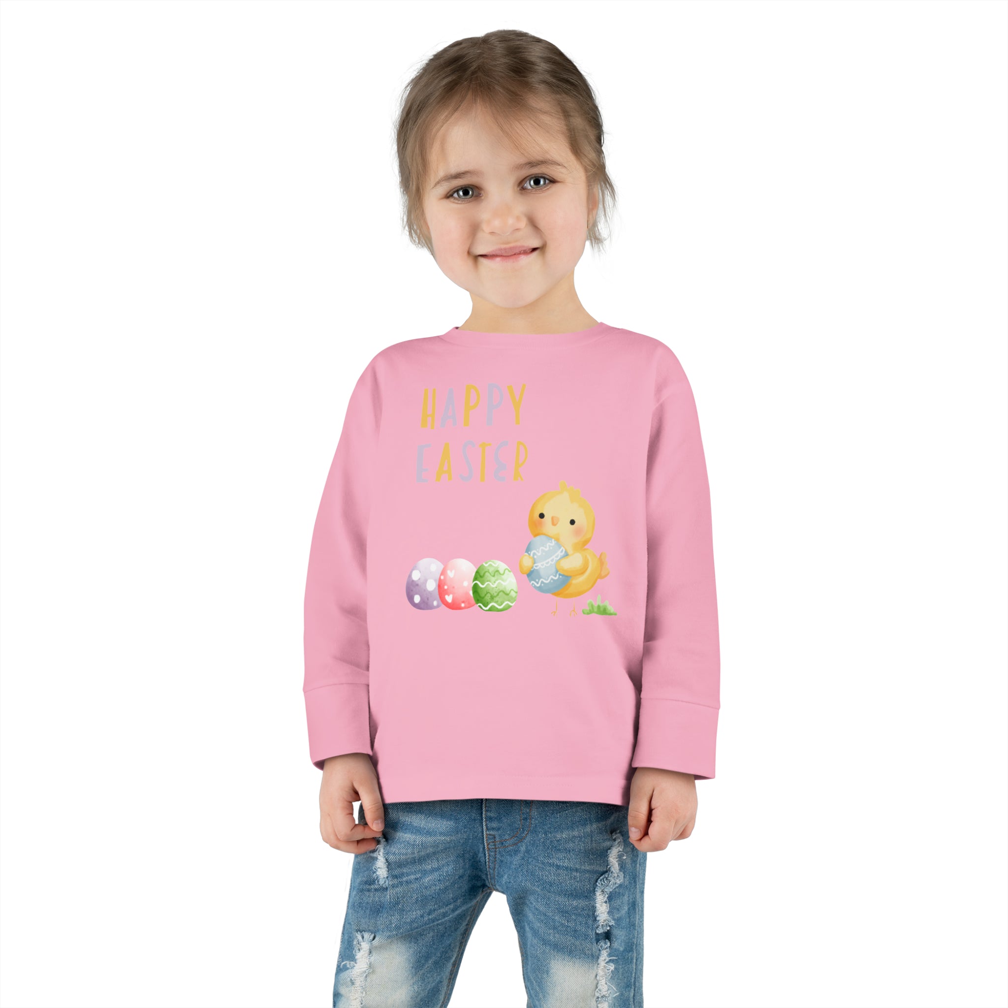 Wishing You A Happy Easter Toddler Long Sleeve Tee
