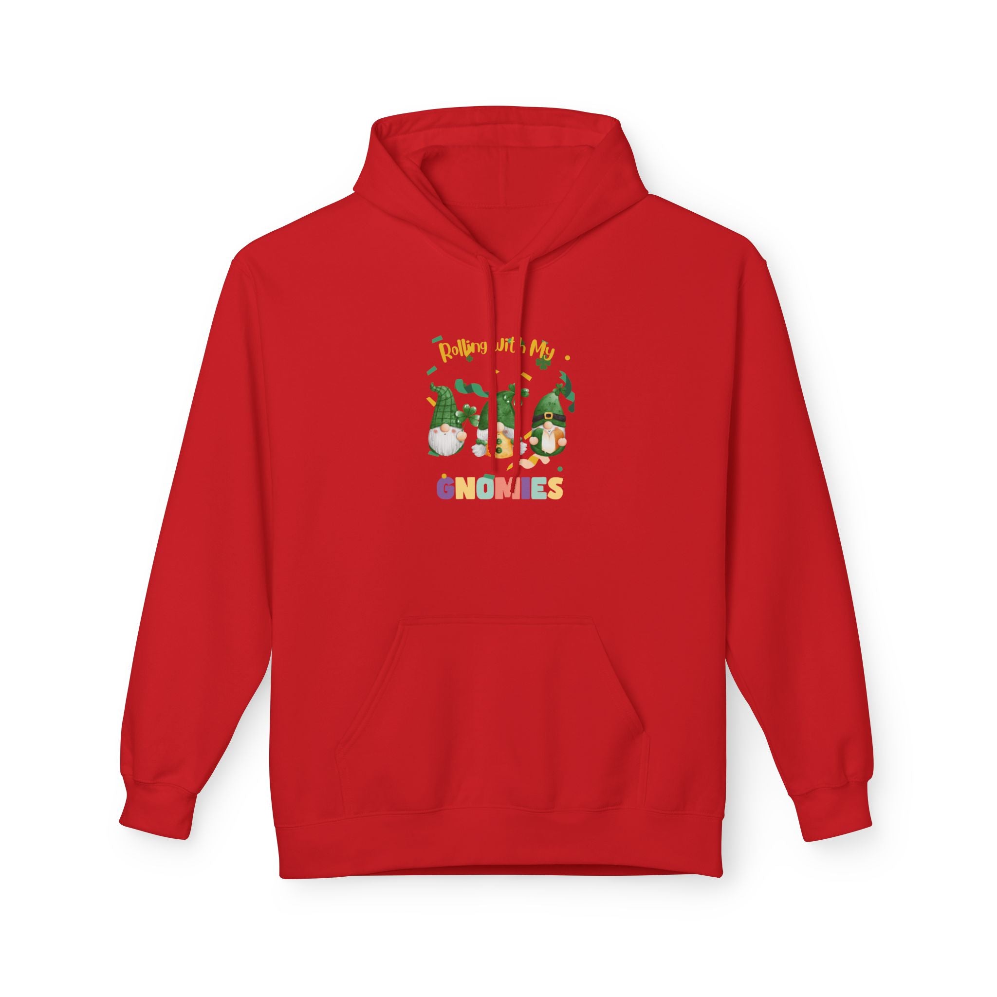 Rolling With My Gnomes Fleece Hoodie - Cozy Unisex Midweight Sweatshirt for Nature Lovers