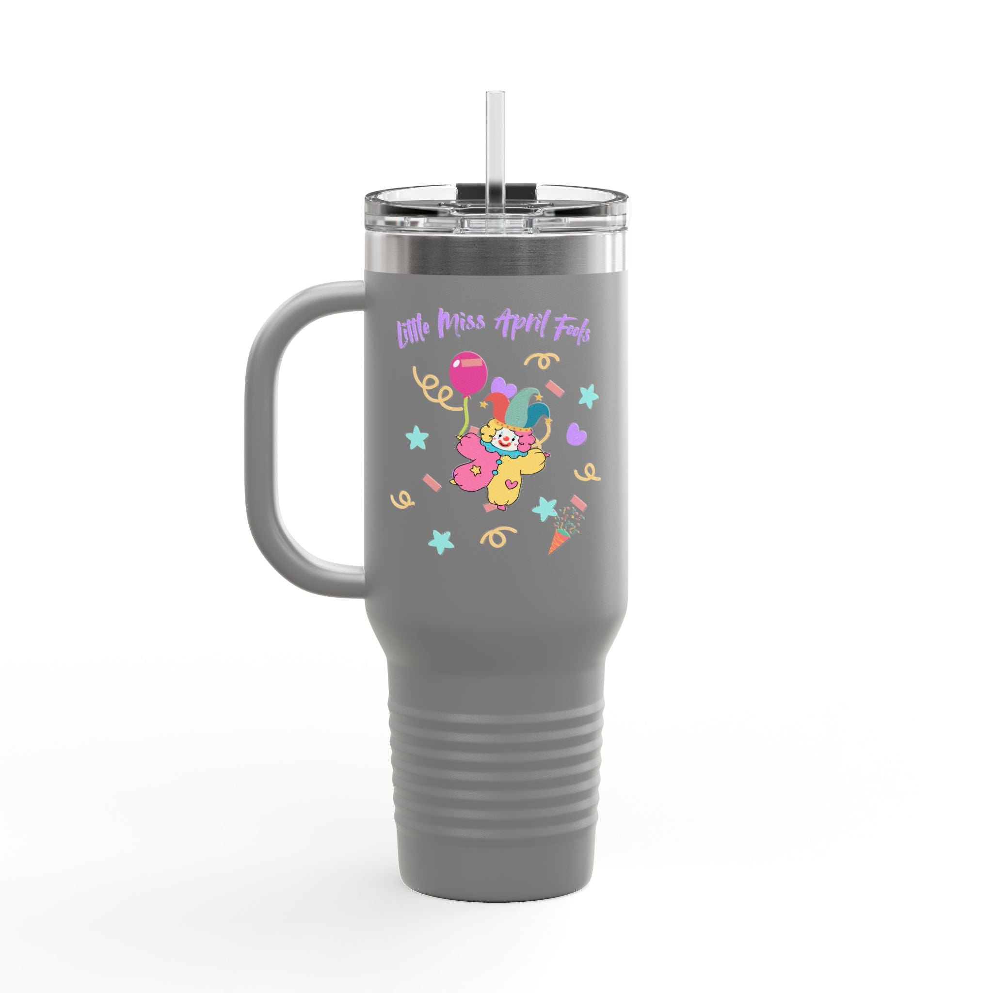 Little Miss April Fool's Day Insulated Travel Mug