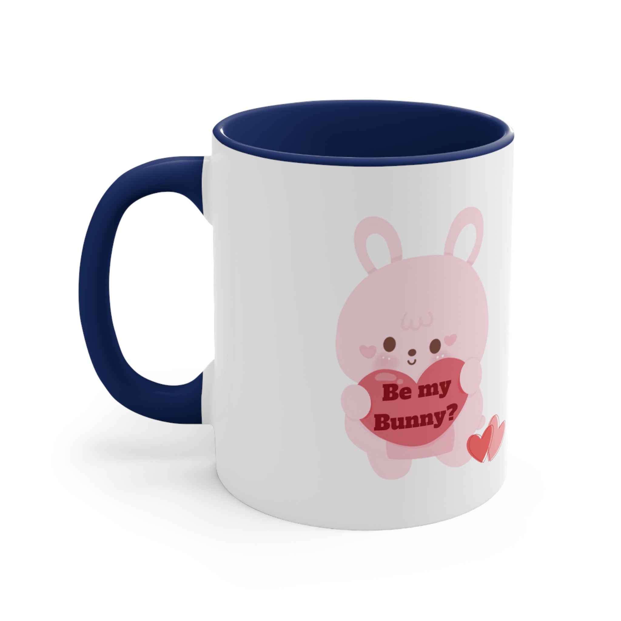 V-Day Bunny Accent Coffee Mug, 11oz