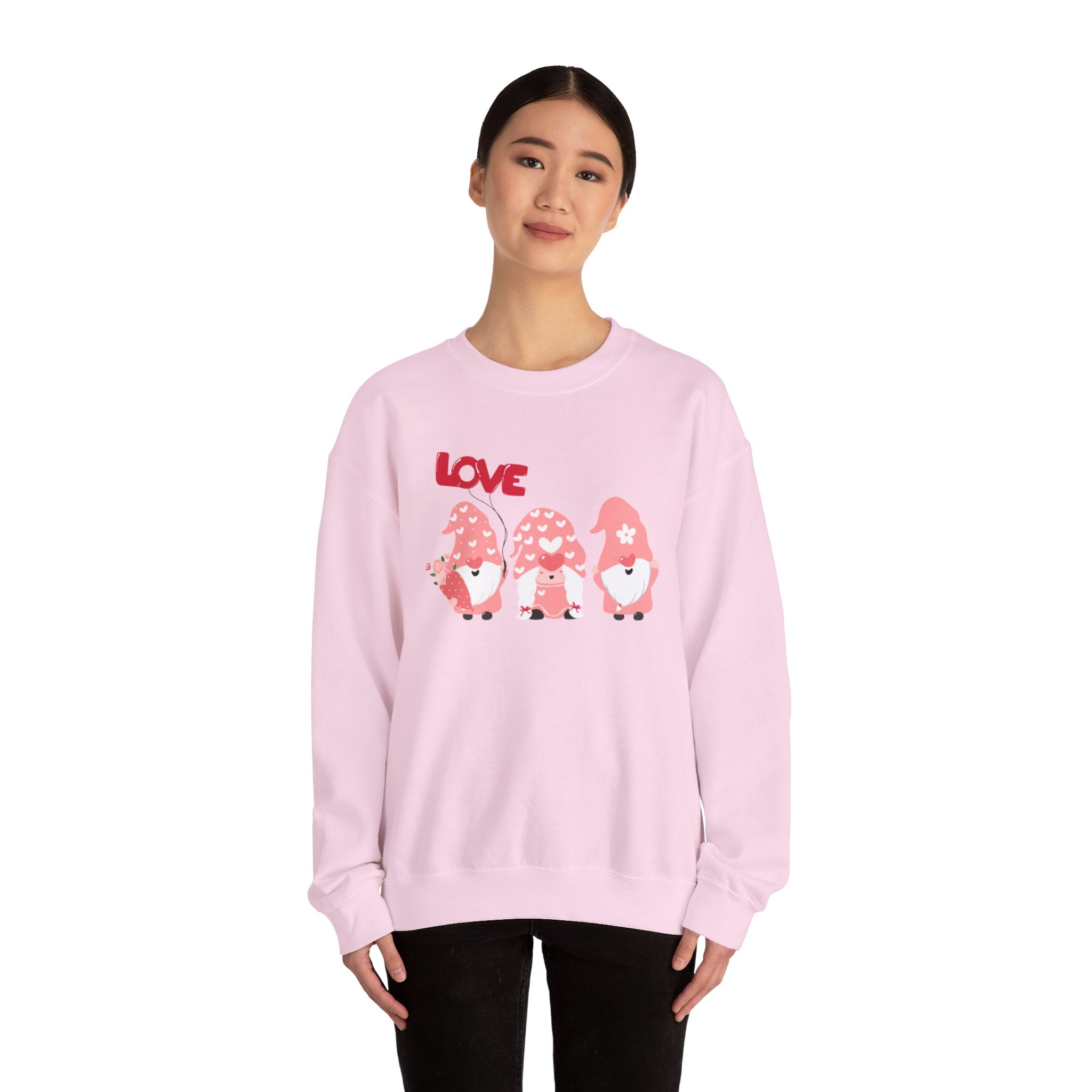 Love Gnome Day Unisex Heavy Blend™ Crewneck Sweatshirt