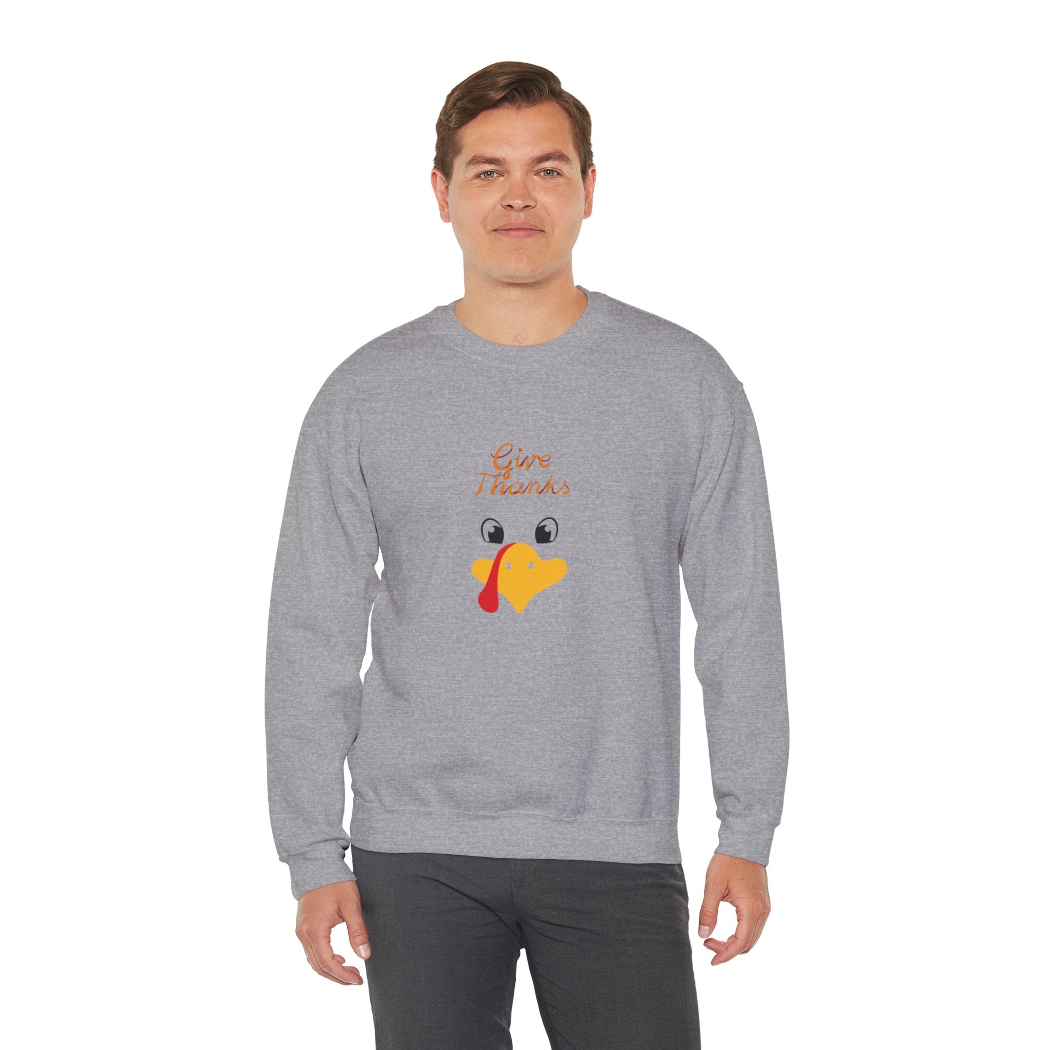 Give Thanks Unisex Heavy Blend™ Crewneck Sweatshirt