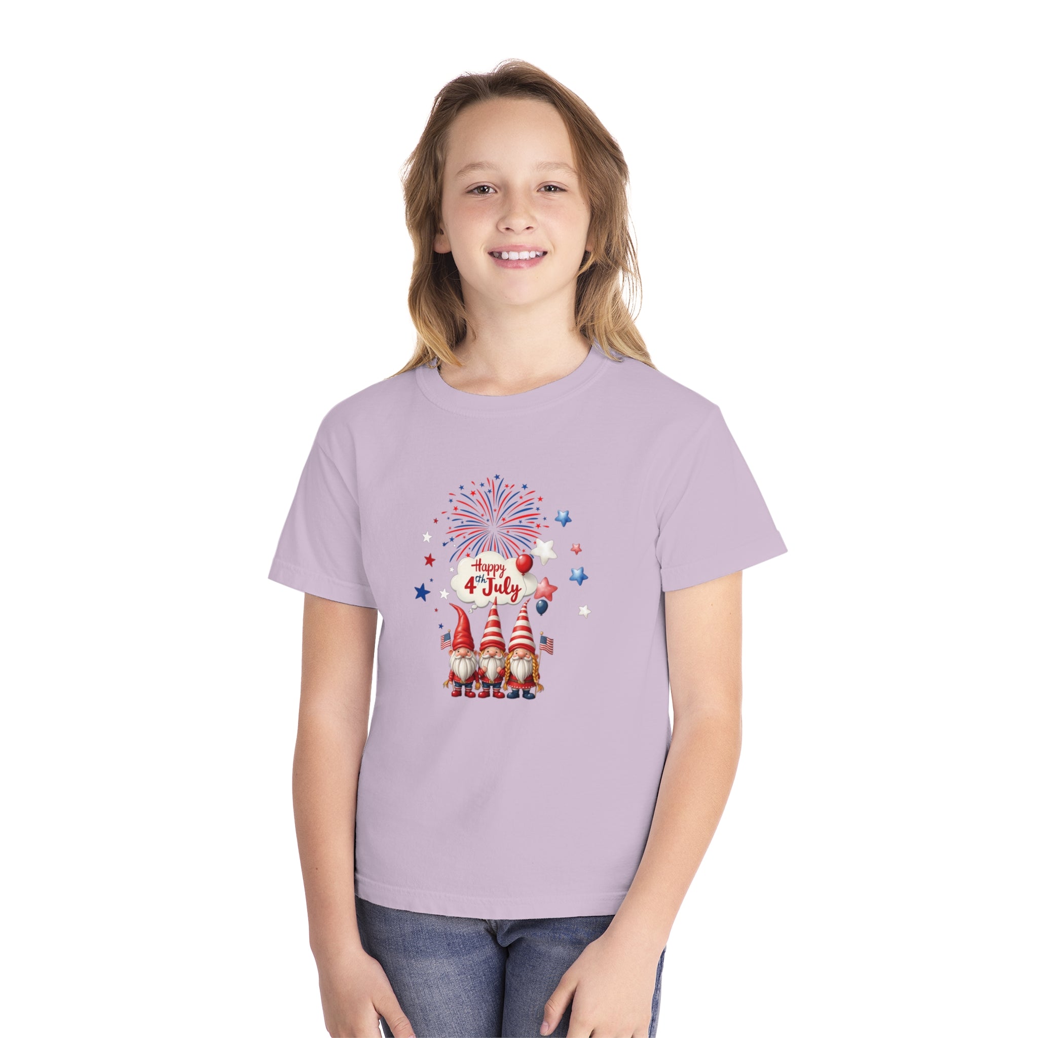 Gnome 4th of July Youth Midweight Tee