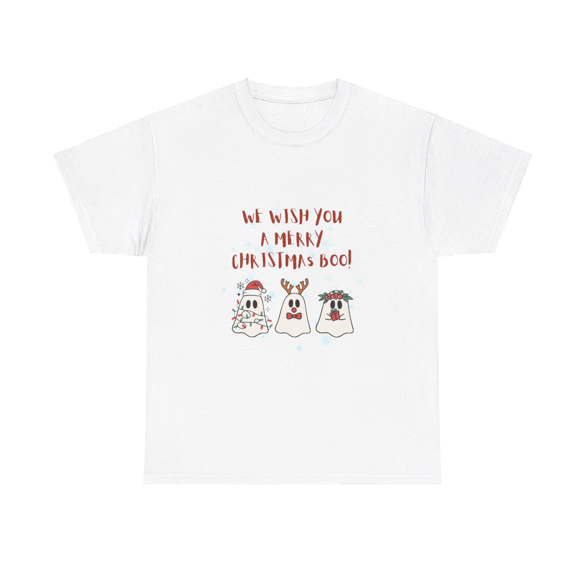 We Wish You A Merry Christmas Boo Unisex Heavy Cotton Tee