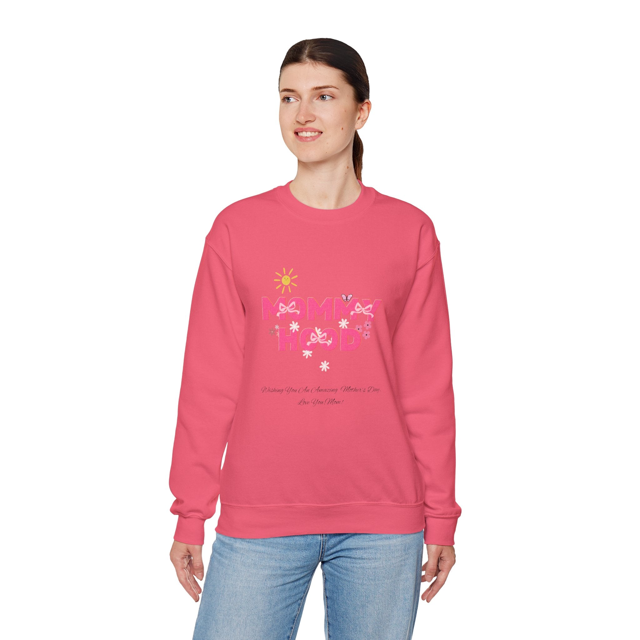 Mommy Hood Unisex Crewneck Sweatshirt