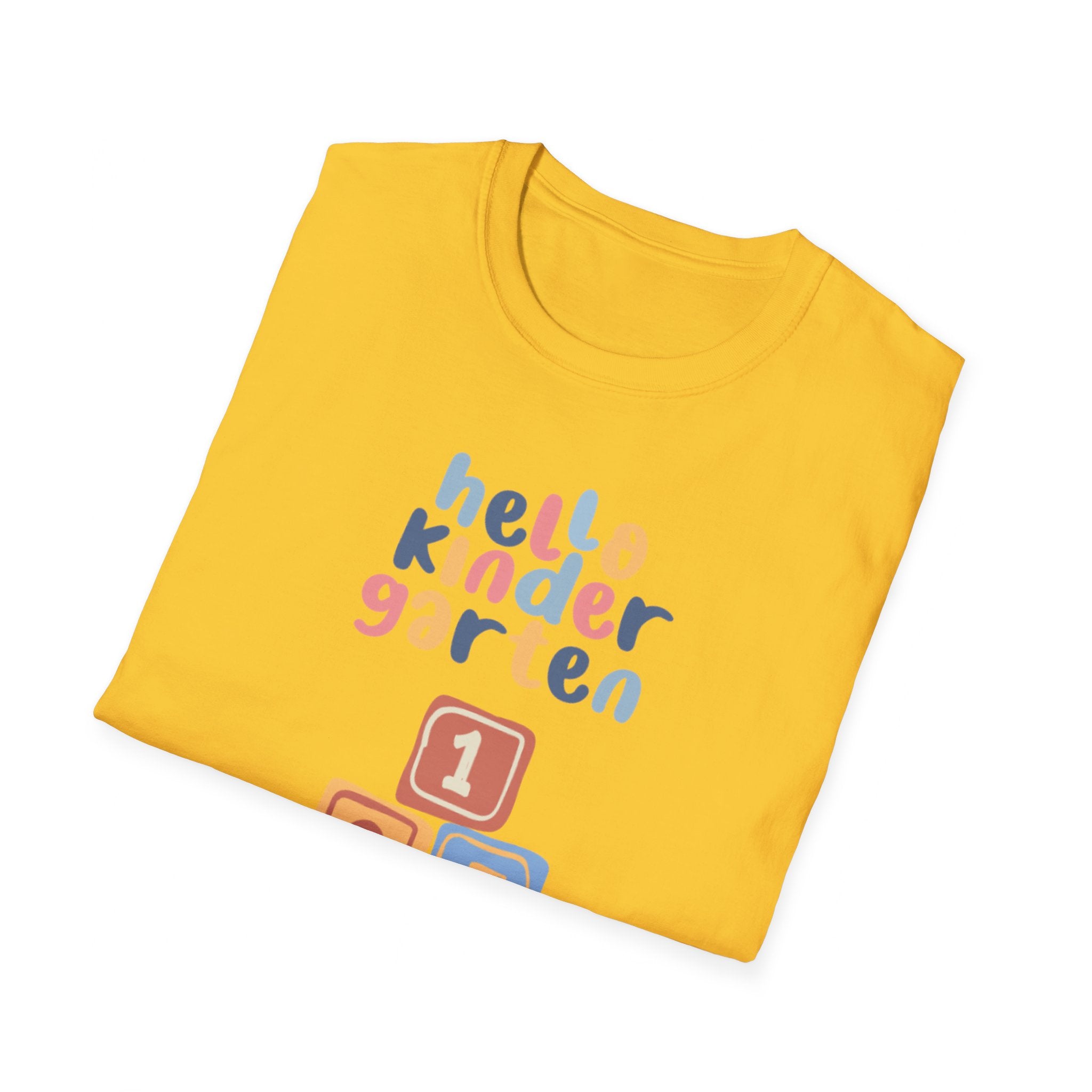 Hello Kindergarten Unisex Softstyle T-Shirt