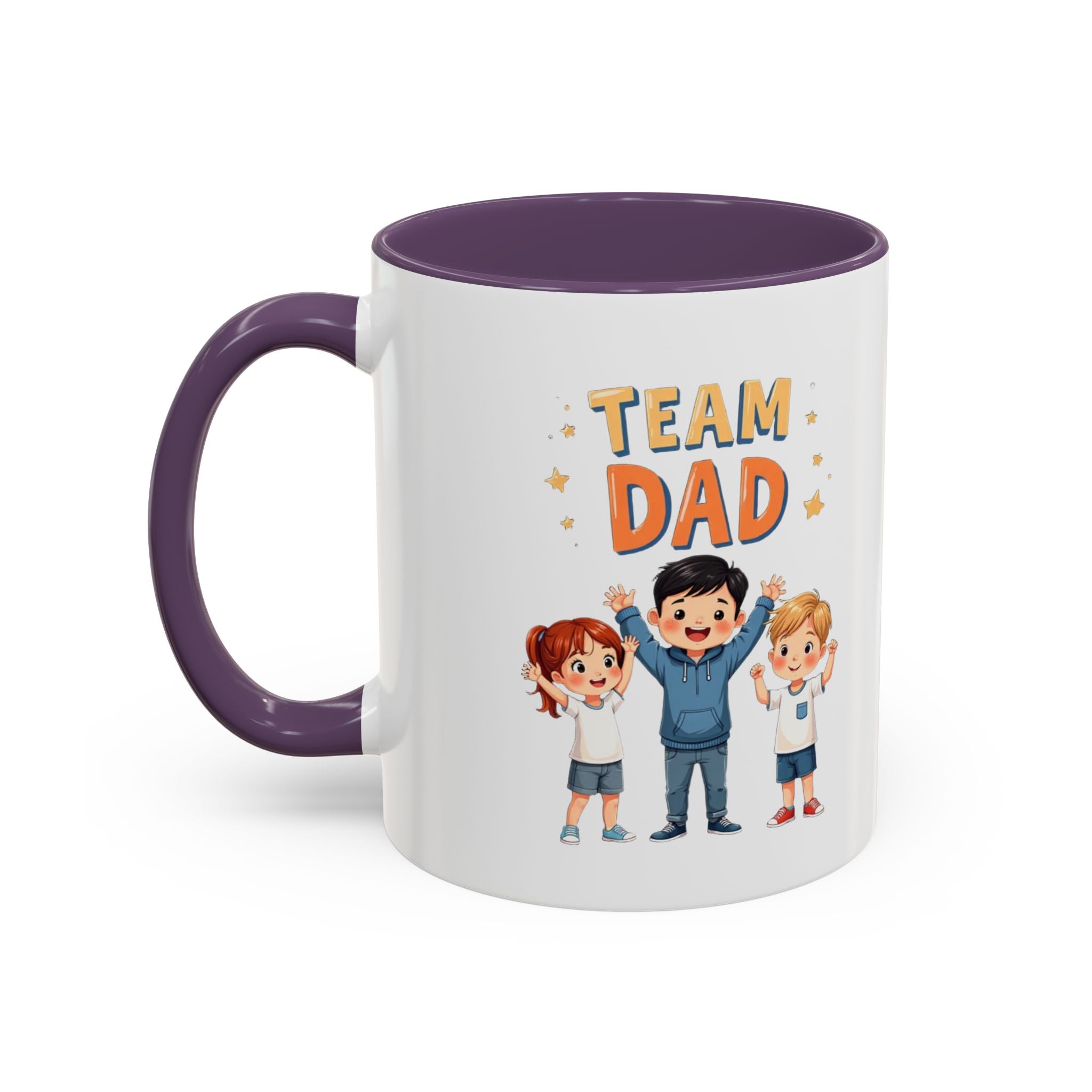 Team Dad Accent Coffee Mug