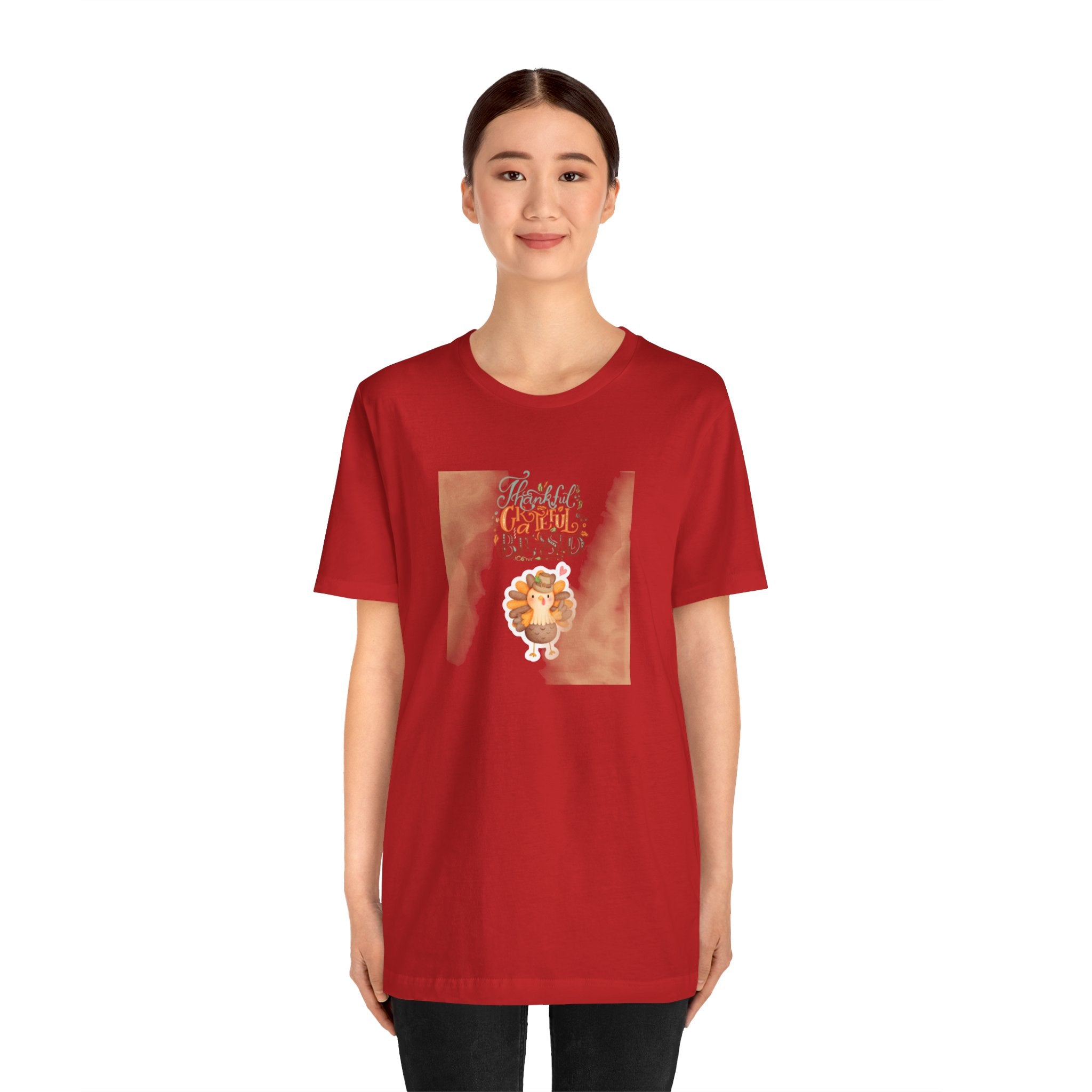 Thankful Grateful Blessed Unisex Jersey Short Sleeve Tee