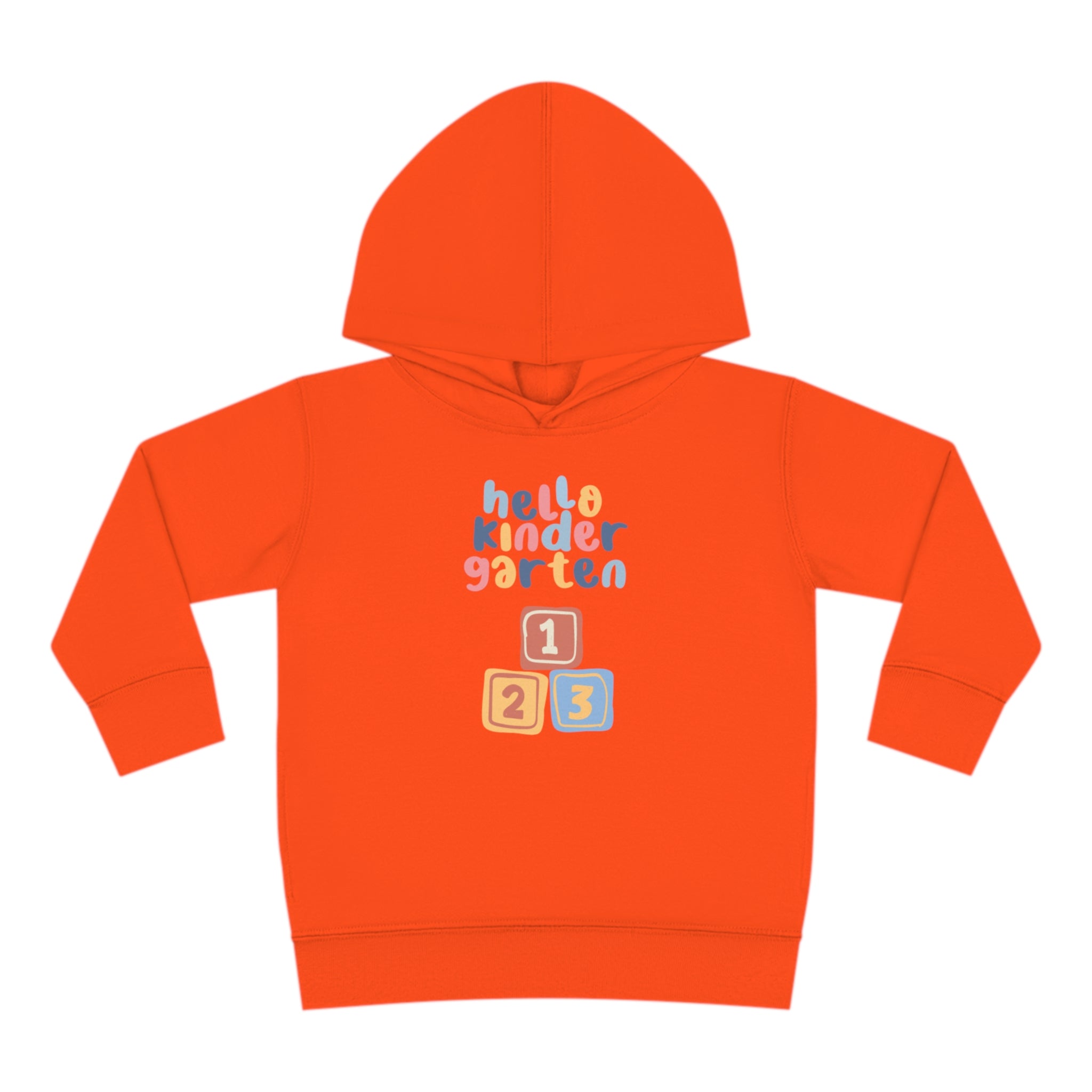 Hello Kindergarten Toddler Pullover Fleece Hoodie