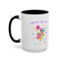 Little Miss April Fool's  Day Accent Coffee Mug - Fun & Whimsical 11oz/15oz