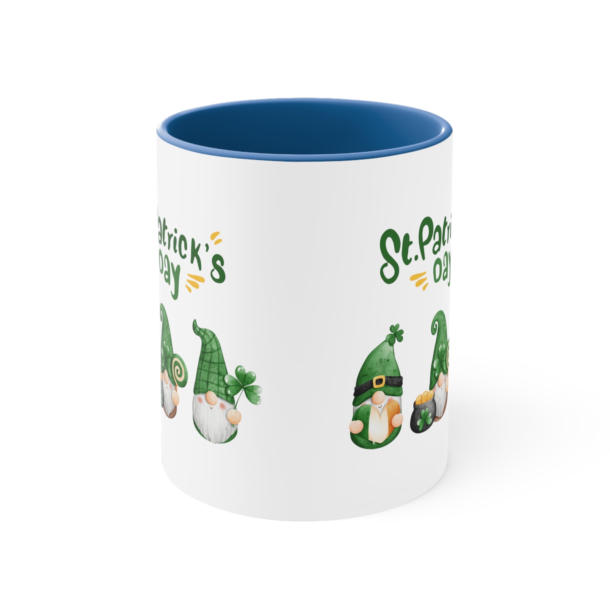St Patty's Day Gnome Accent Coffee Mug, 11oz