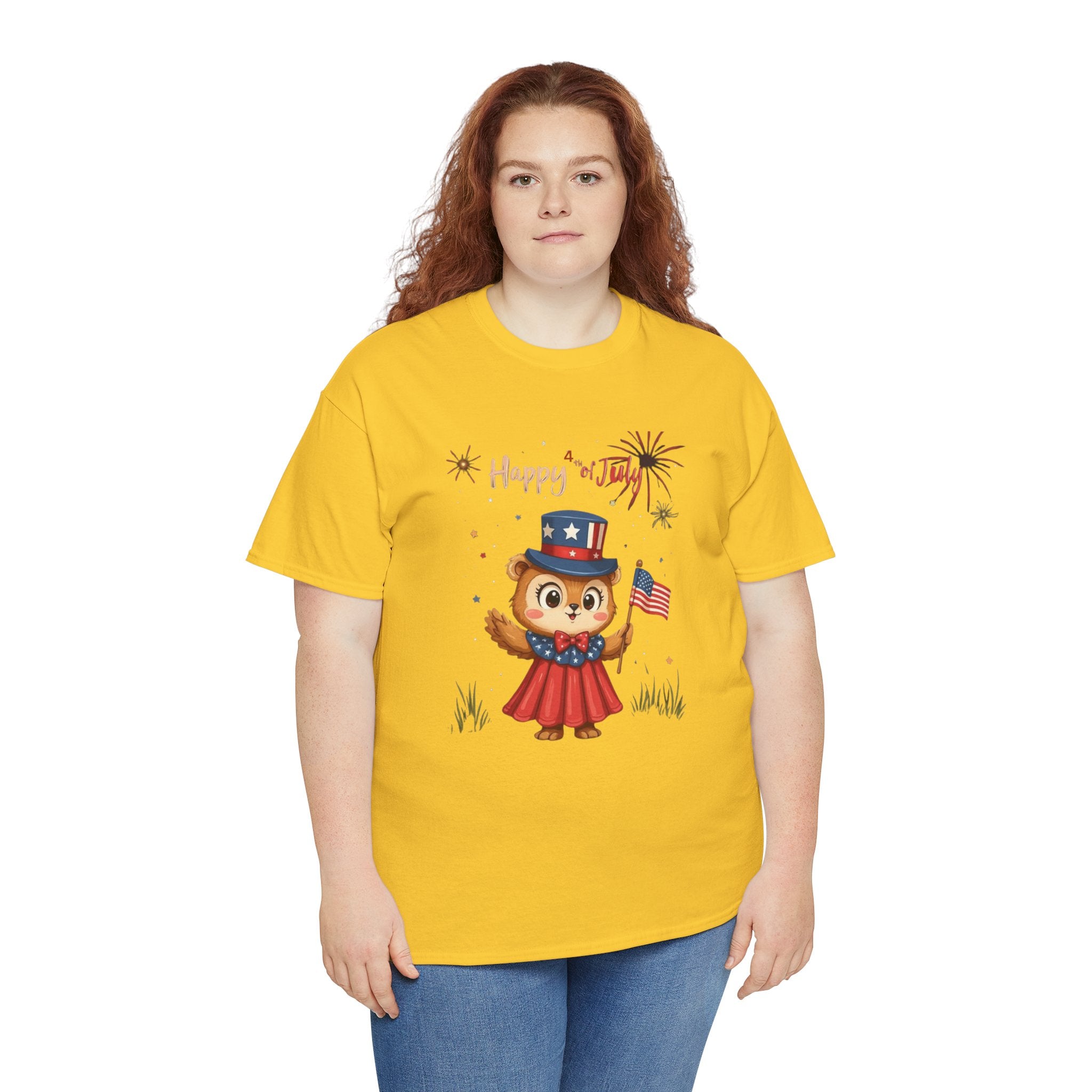 Happy Independence Day Unisex Heavy Cotton T-Shirt
