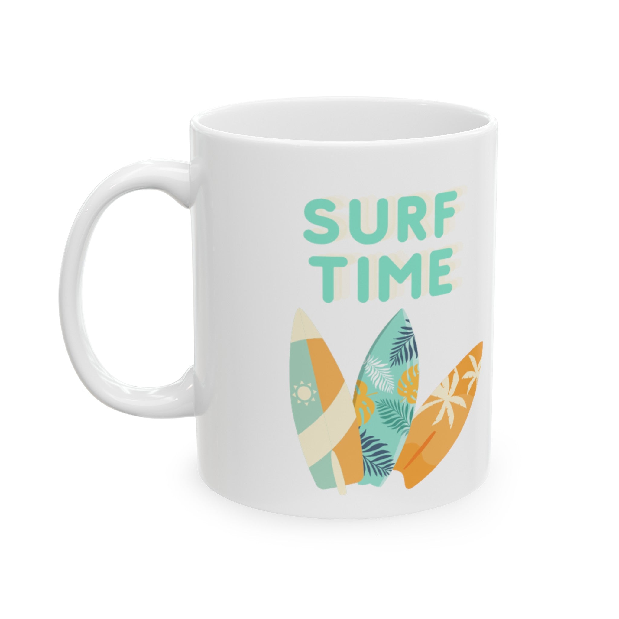 Surf Time Ceramic Mug, (11oz, 15oz)