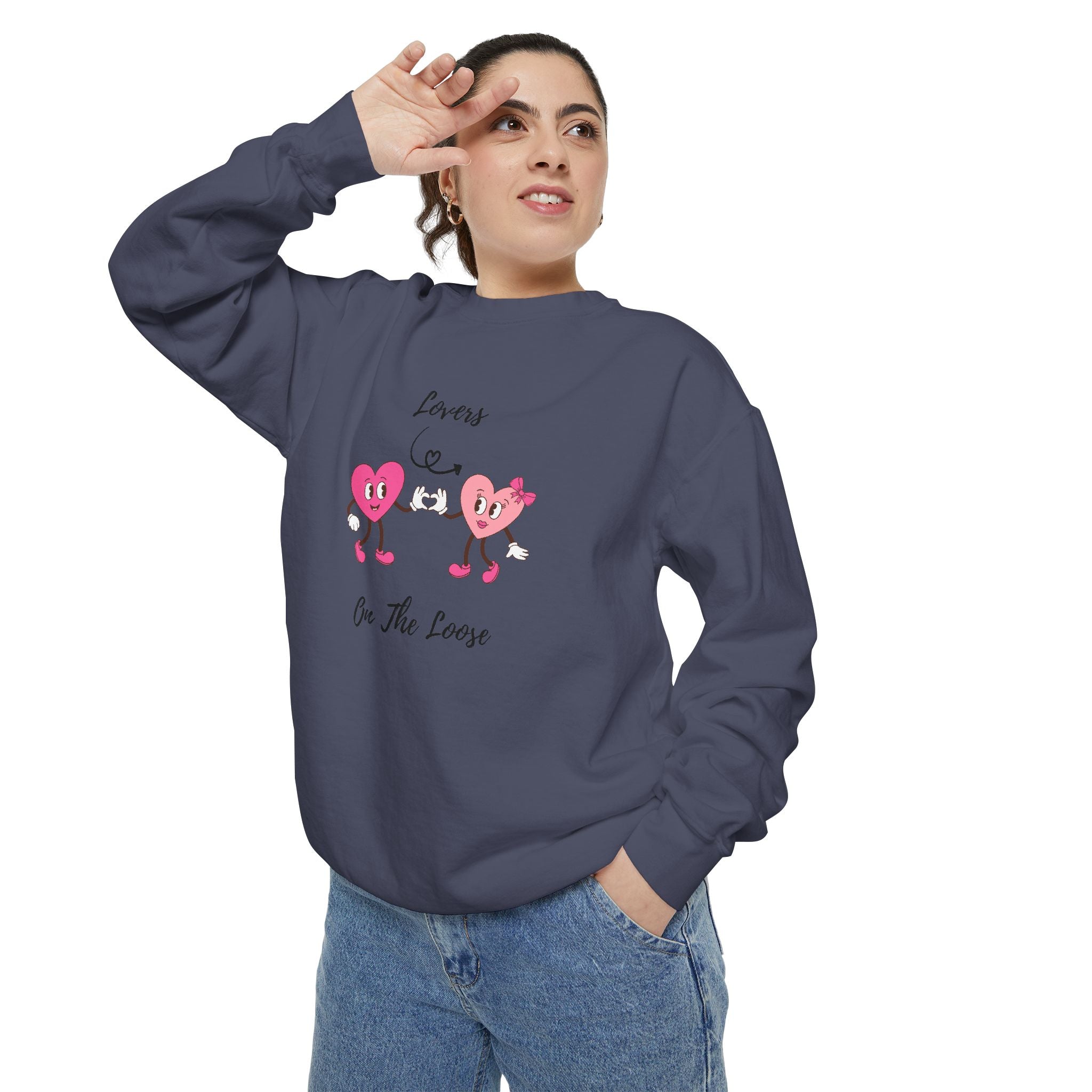 Lovers On The Loose Unisex Garment-Dyed Sweatshirt