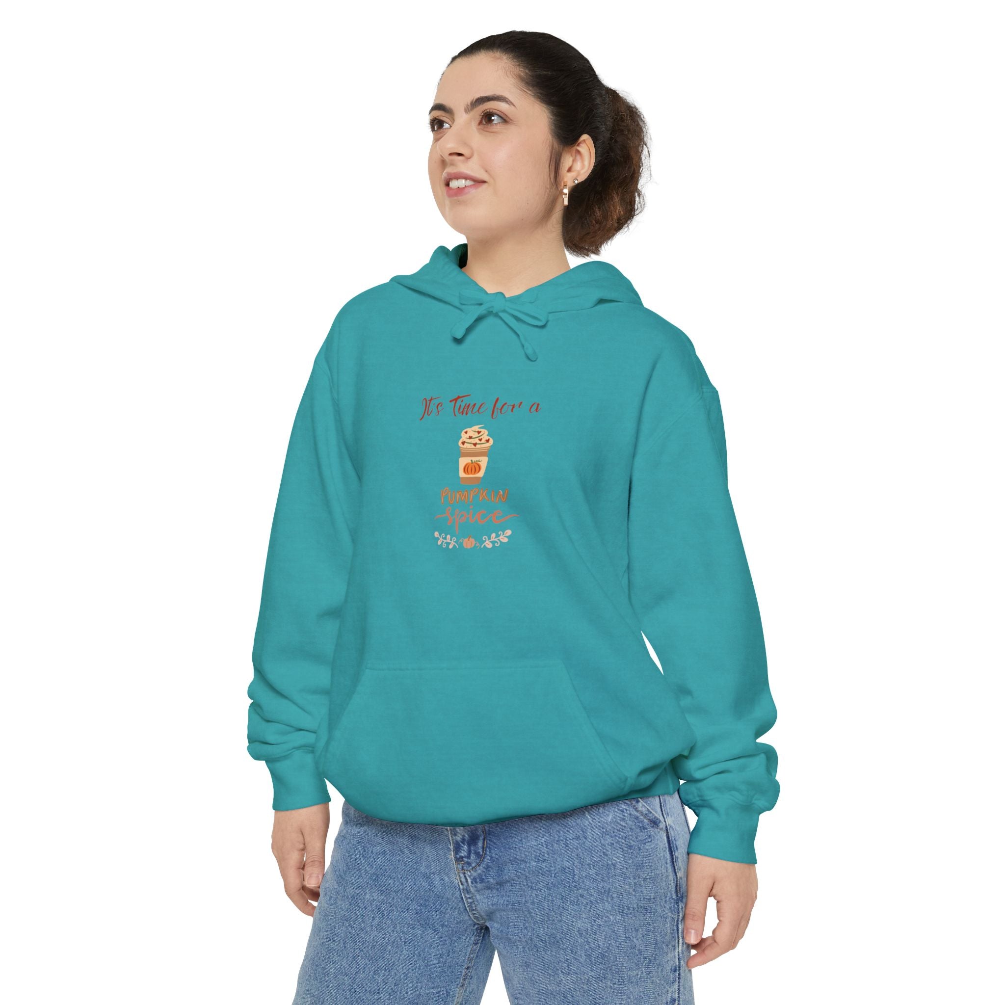 It's Time For A Pumpkin Spice Unisex Garment-Dyed Hoodie