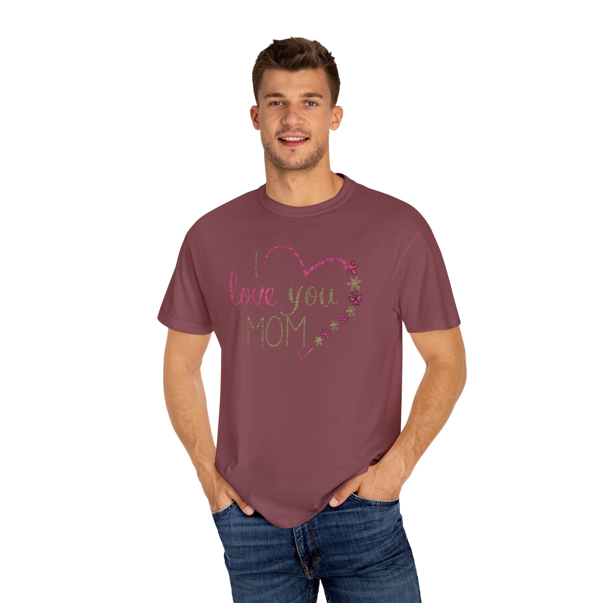 Mom, Happy Mother's Day Unisex Garment-Dyed T-shirt