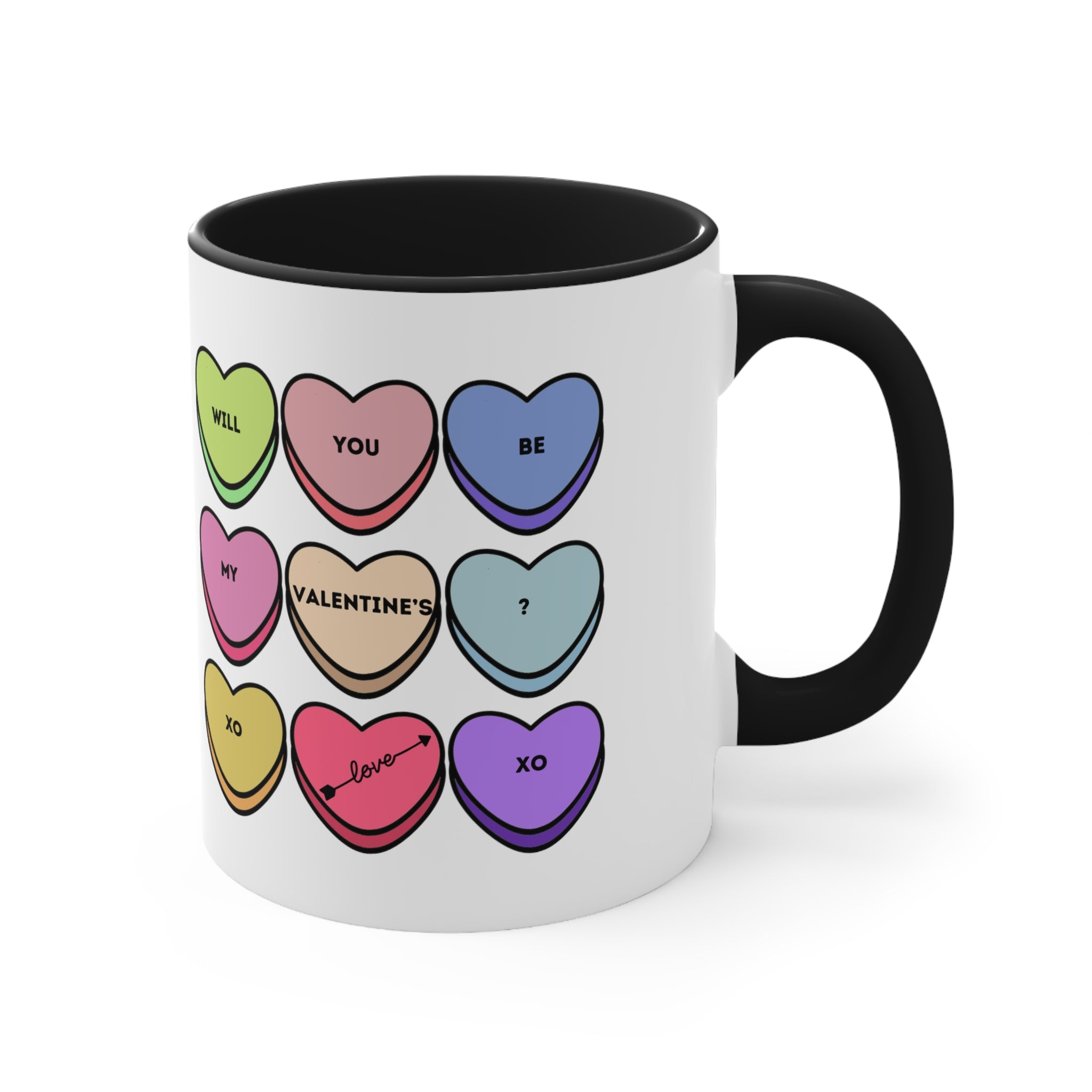 Will You Be My Valentine? Accent Coffee Mug, 11oz