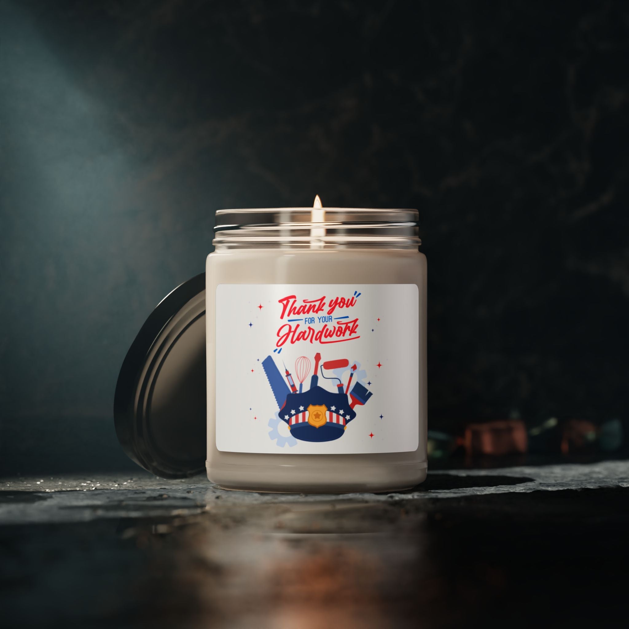 Thank You For Your Hard Work Scented Soy Candle, 9oz