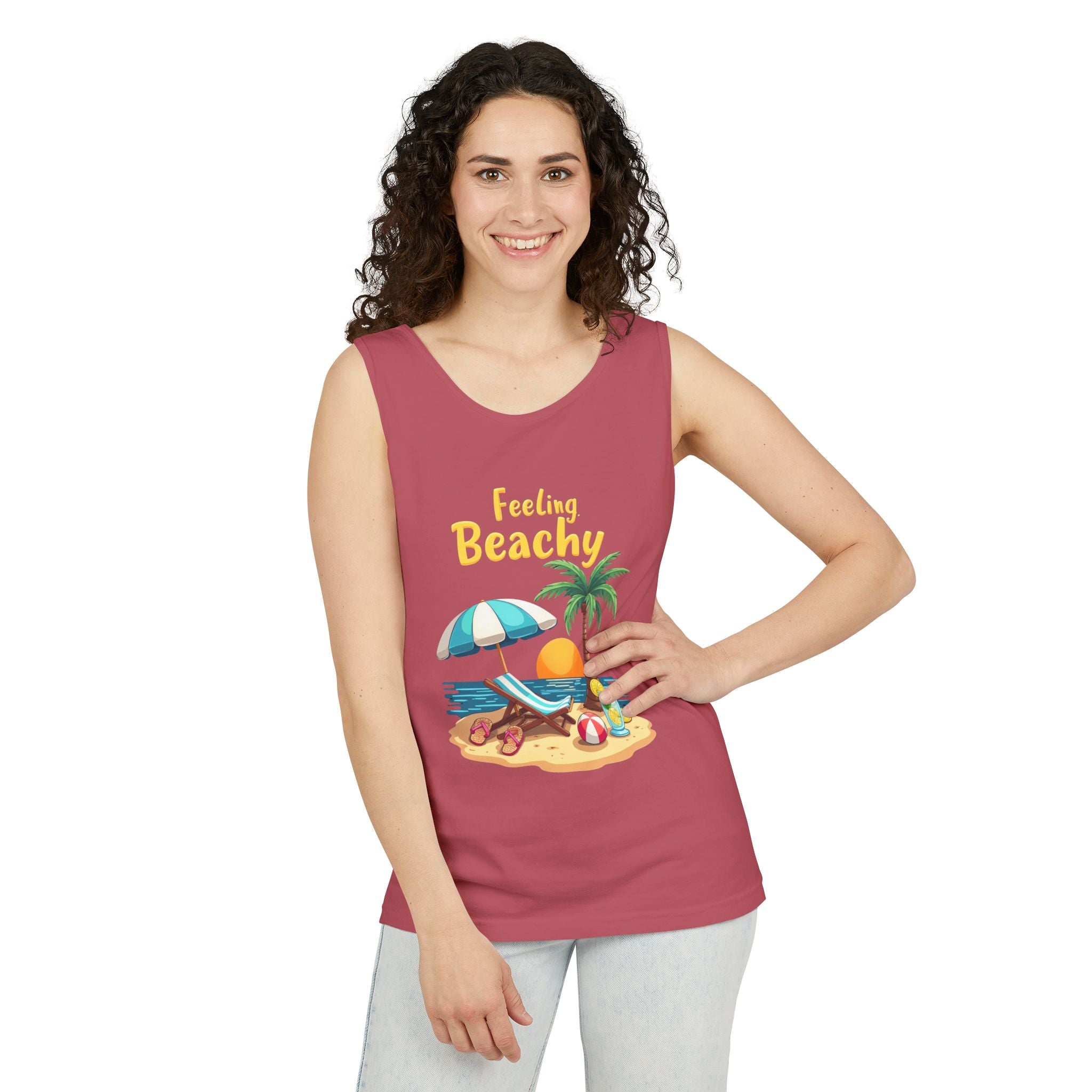 Feeling Beachy Unisex Tank Top