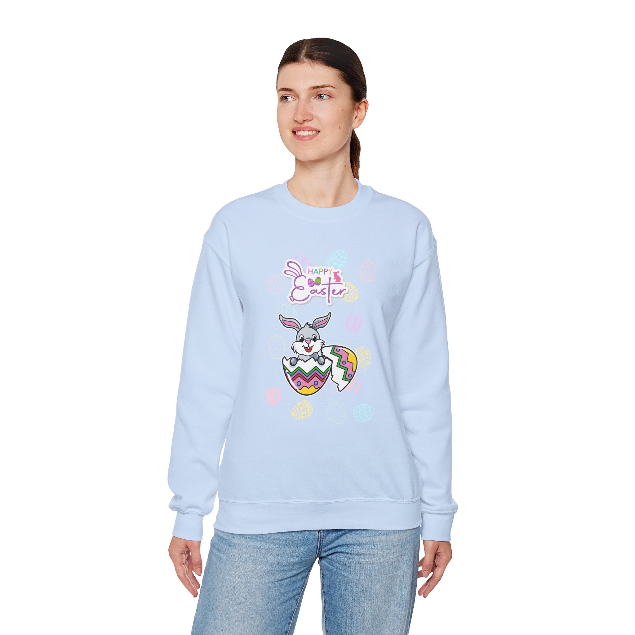 Easter Greetings Crewneck Sweatshirt – Unisex Heavy Blend™ – Happy Easter Design
