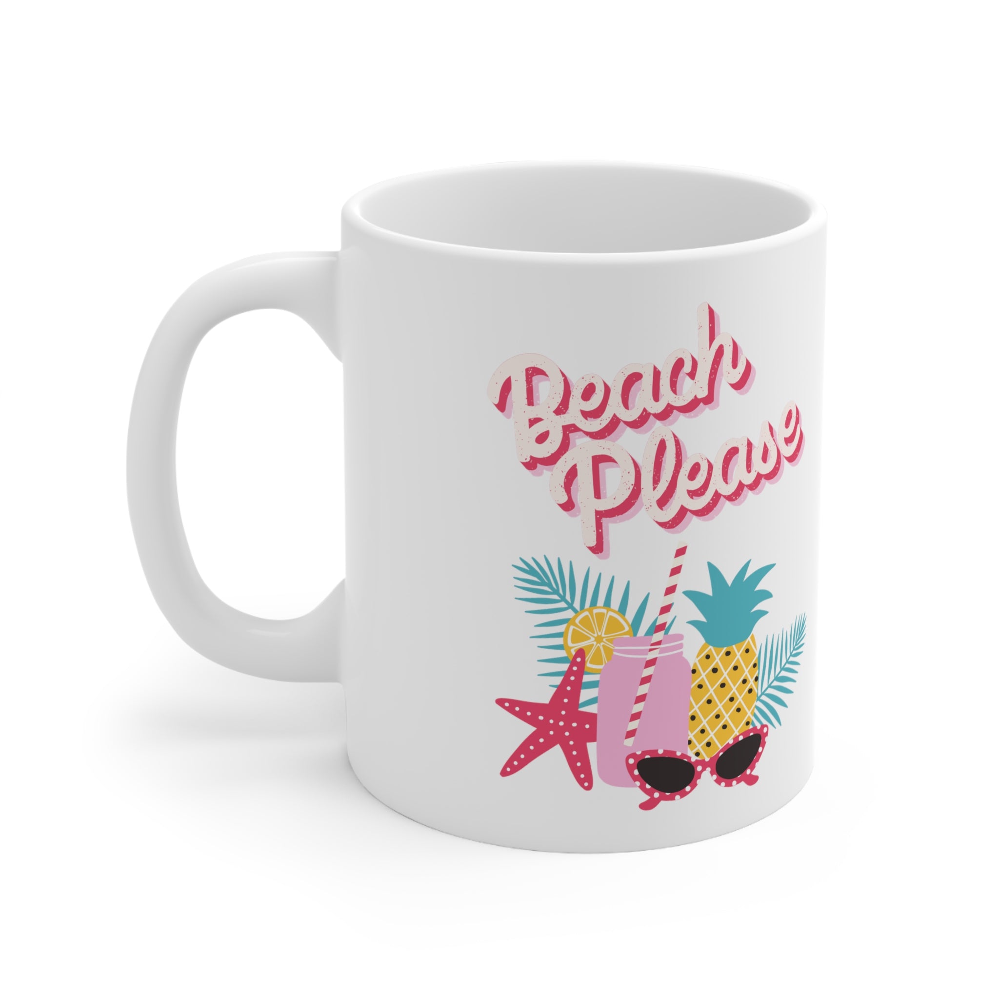 Beach Please Ceramic Mug 11oz