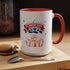 Wish U A Happy Labor Day Accent Coffee Mug (11, 15oz)