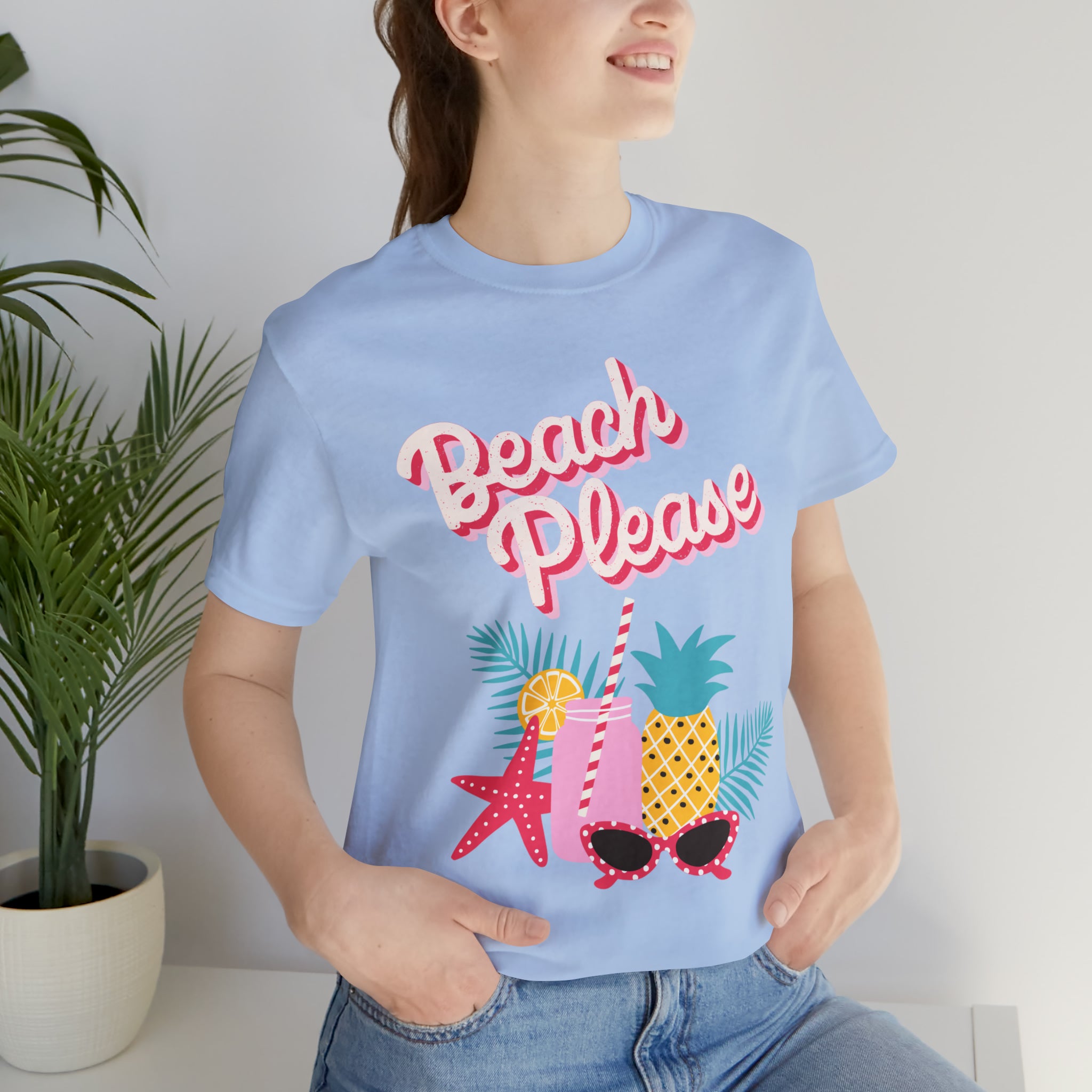 Beach Please Unisex Jersey Short Sleeve Tee