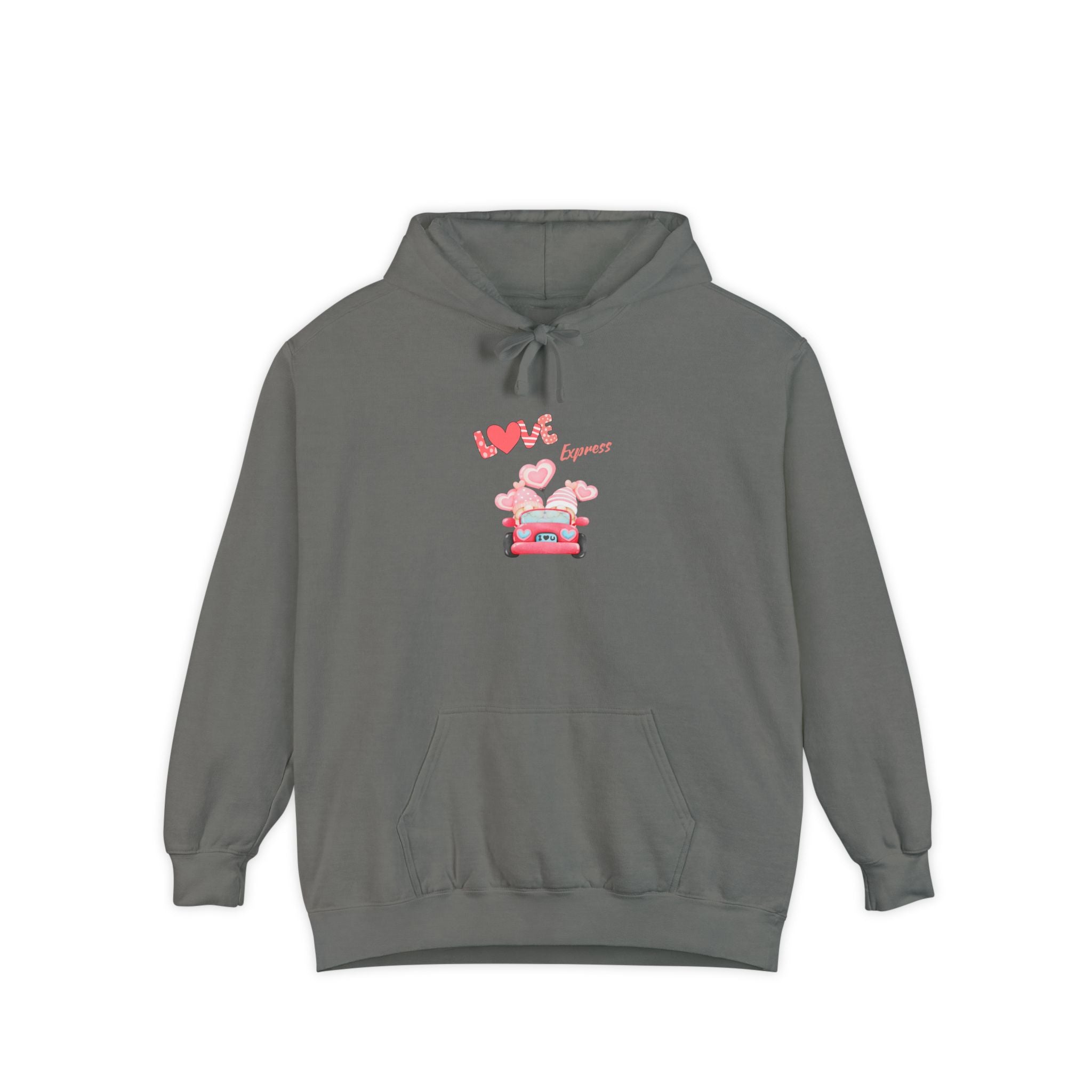 Love Express Unisex Garment-Dyed Hoodie