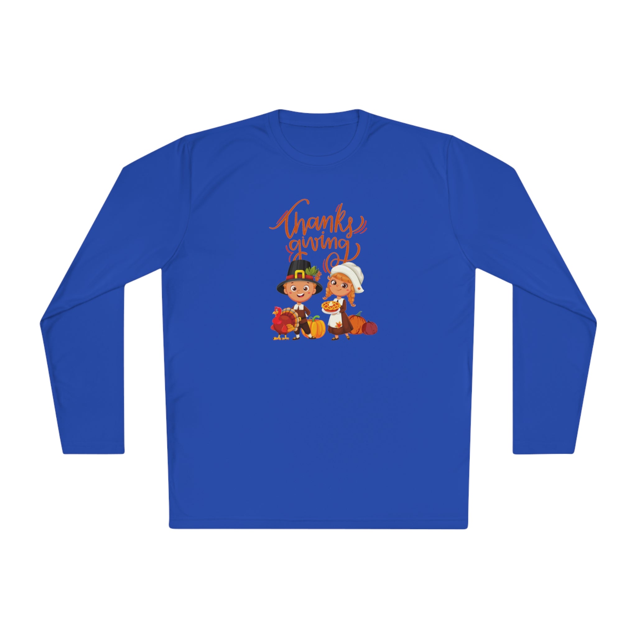 Happy Thanksgiving Unisex Lightweight Long Sleeve Tee