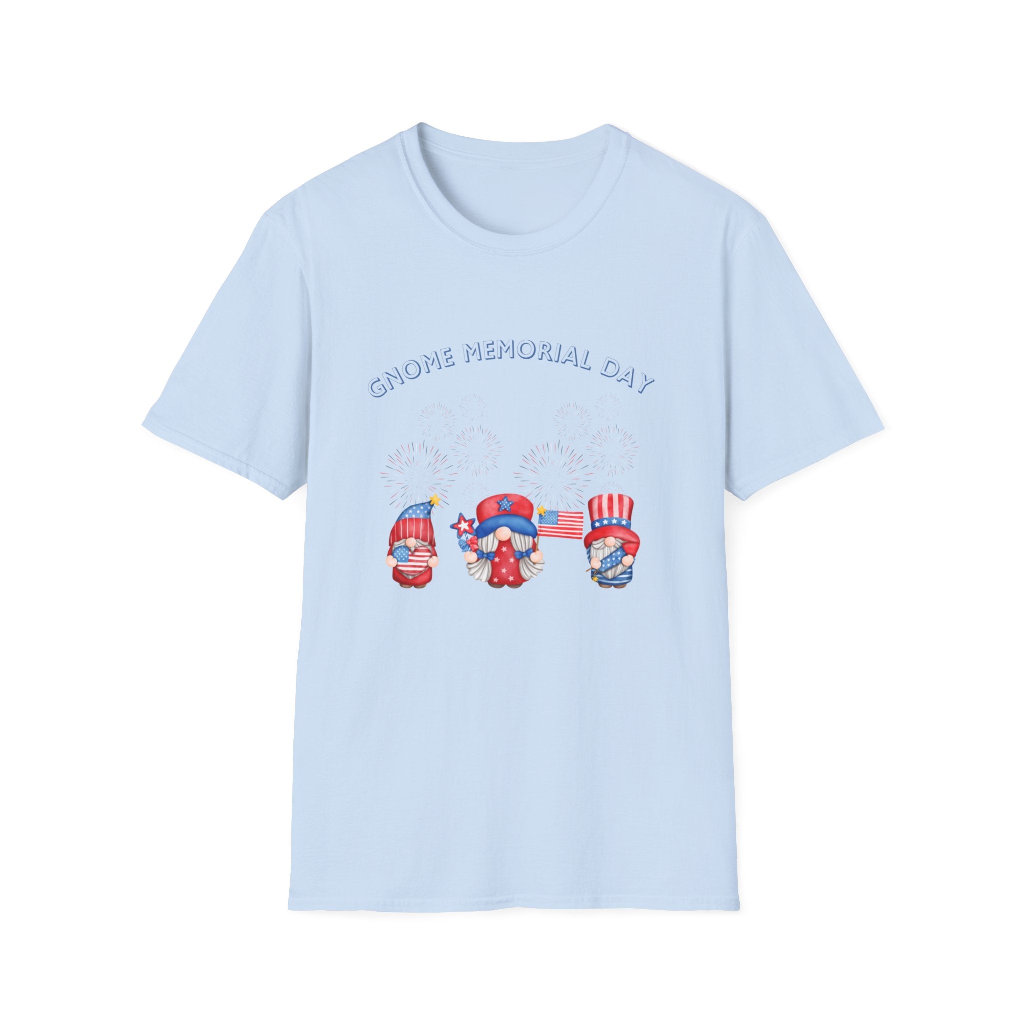 Gnome Memorial Day Unisex T-Shirt - Celebrate with Fun Design