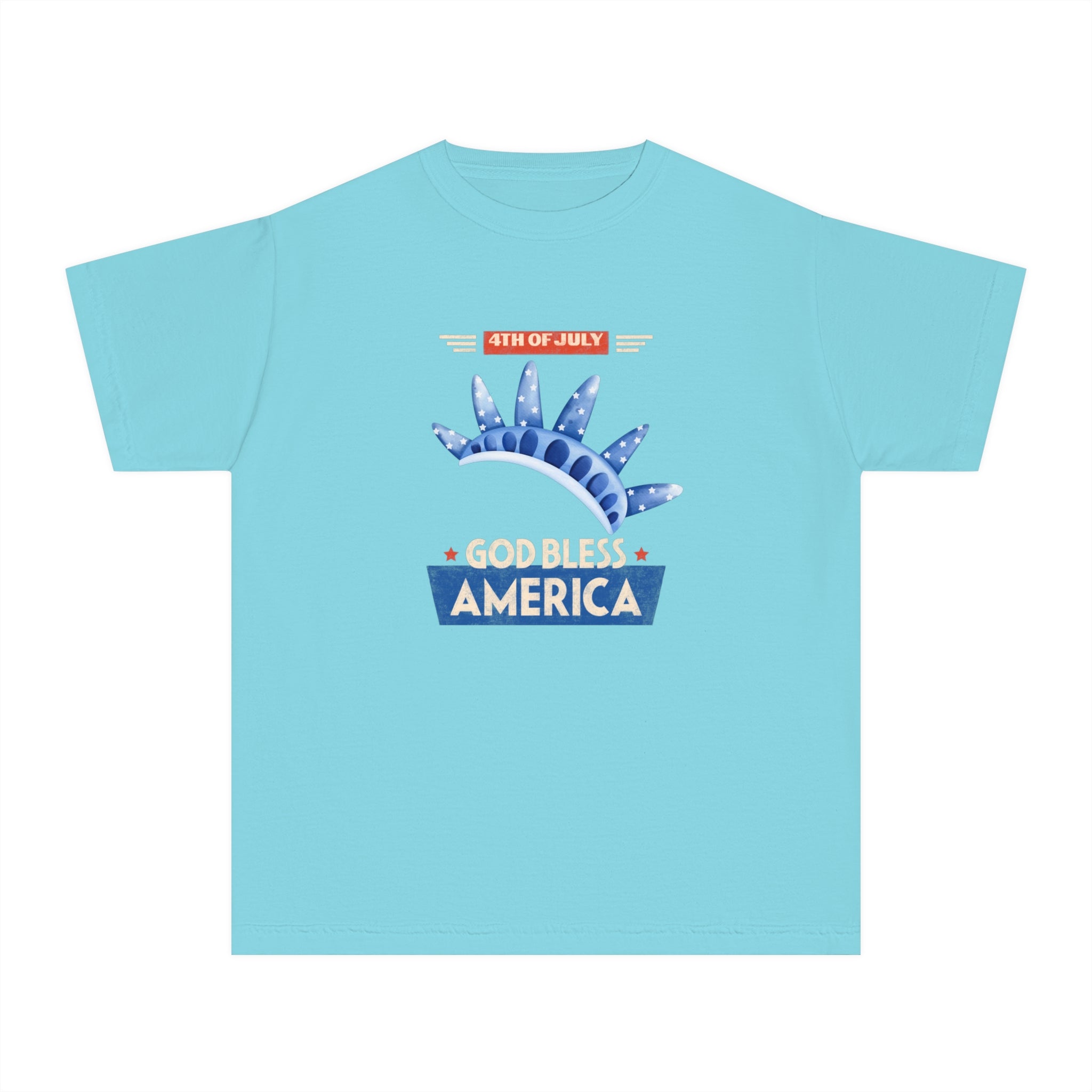 God Bless America Youth Midweight Tee
