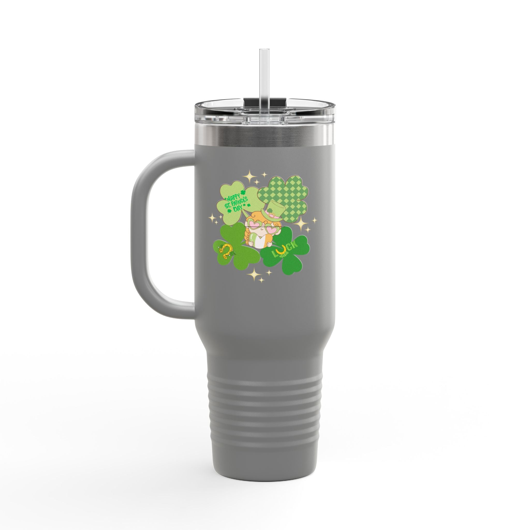 Retro St. Paddy's Day Insulated Travel Mug