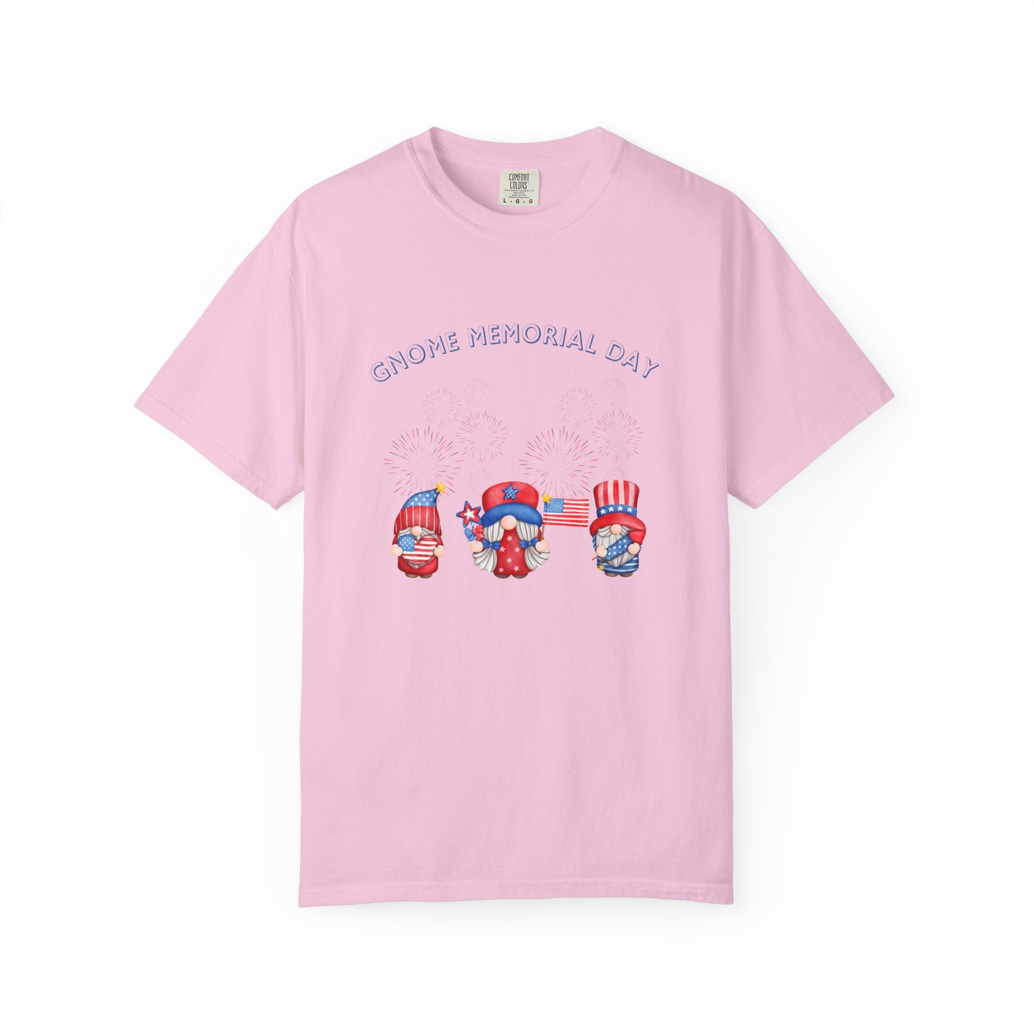 Gnome Memorial Day Unisex Garment-Dyed T-Shirt