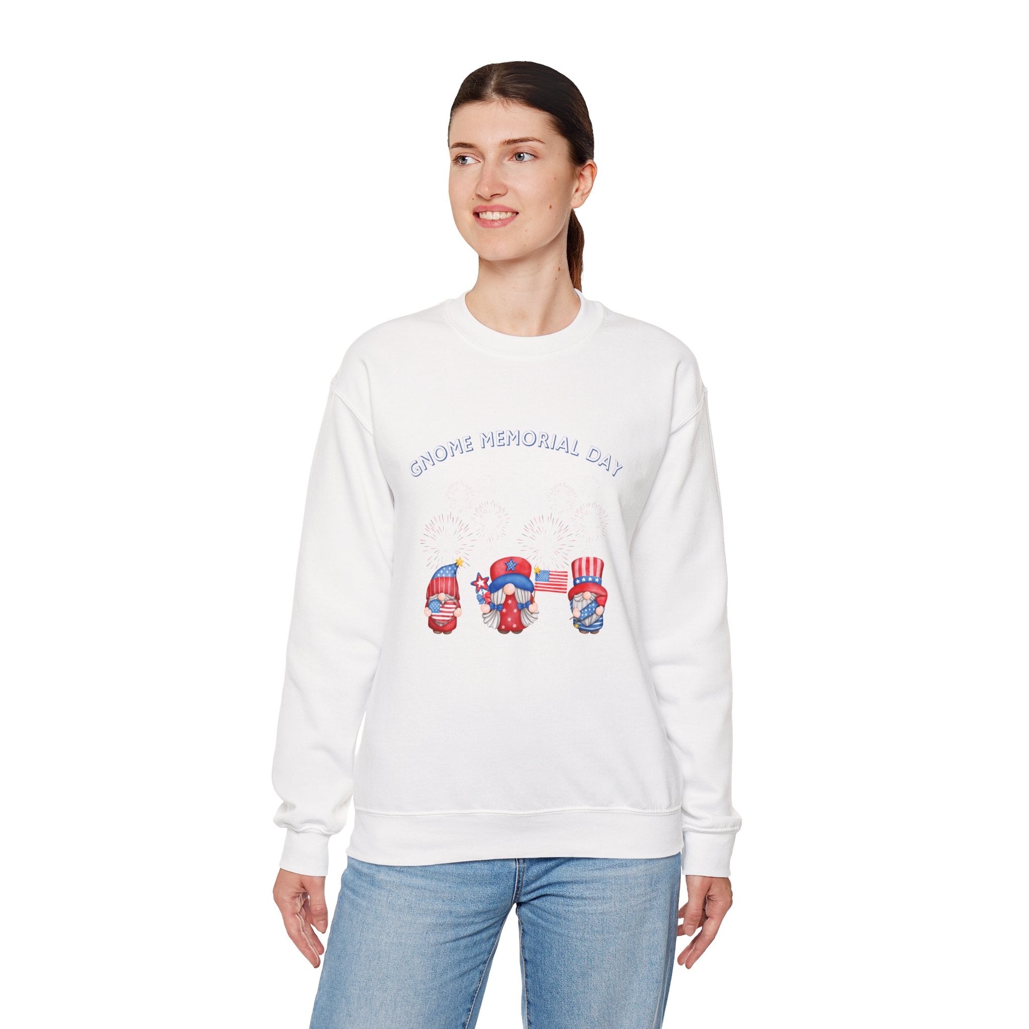 Gnome Memorial Day  Sweatshirt, Unisex Crewneck