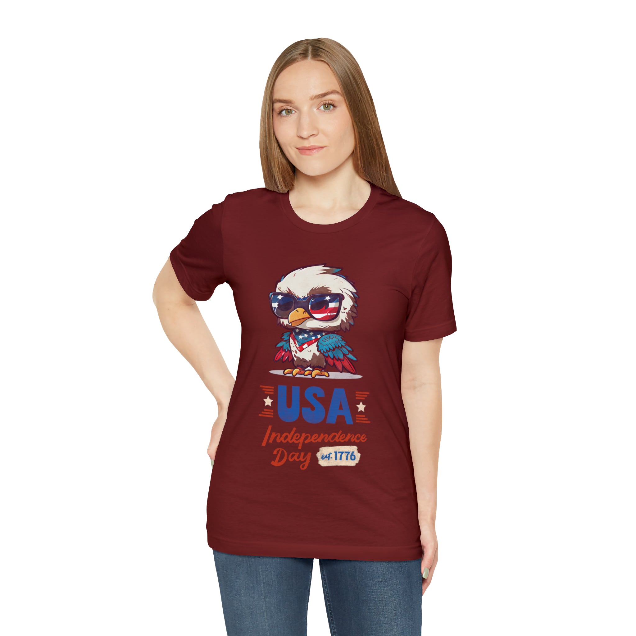 USA Independence Day Unisex Jersey Short Sleeve Tee