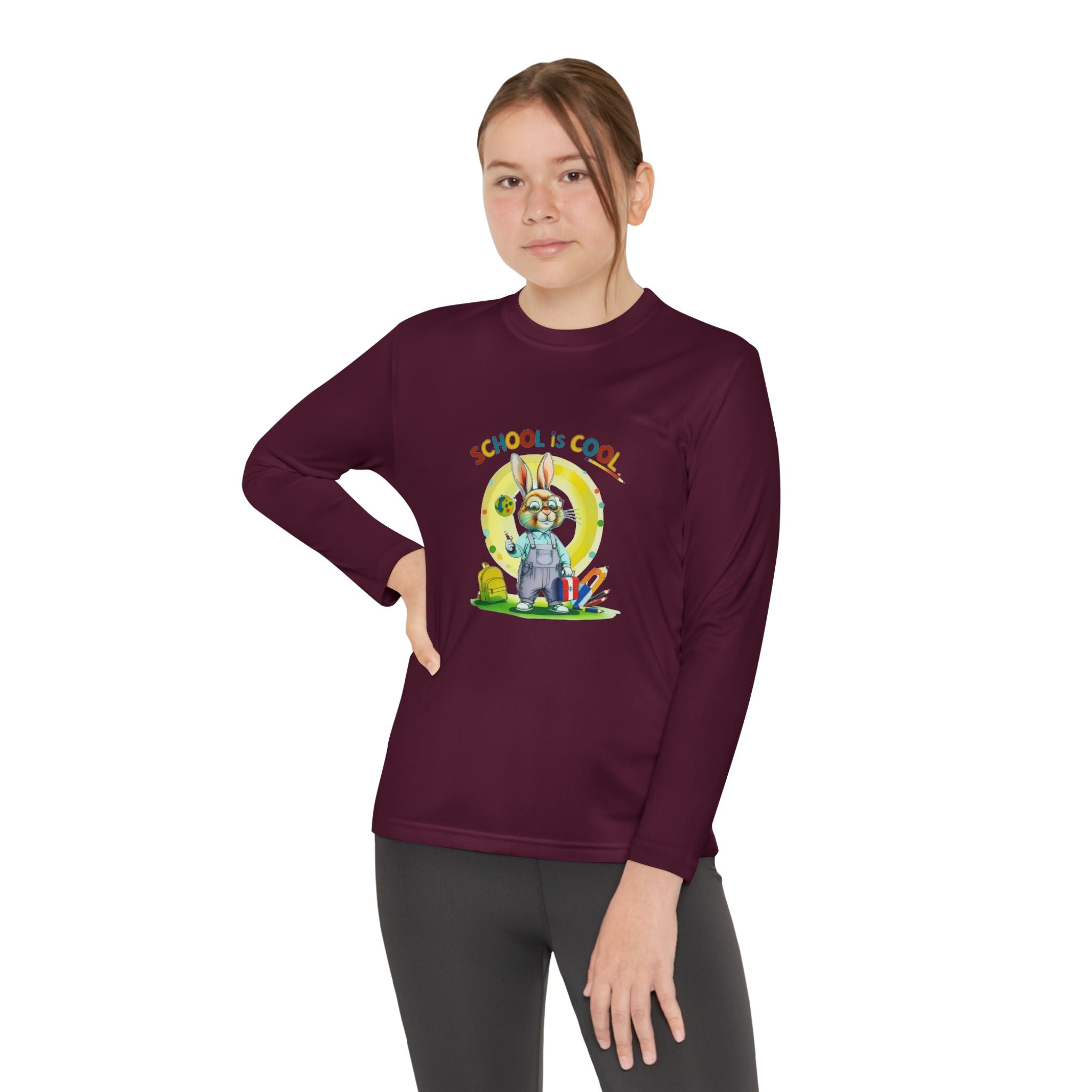 School is Cool Youth Long Sleeve Competitor Tee