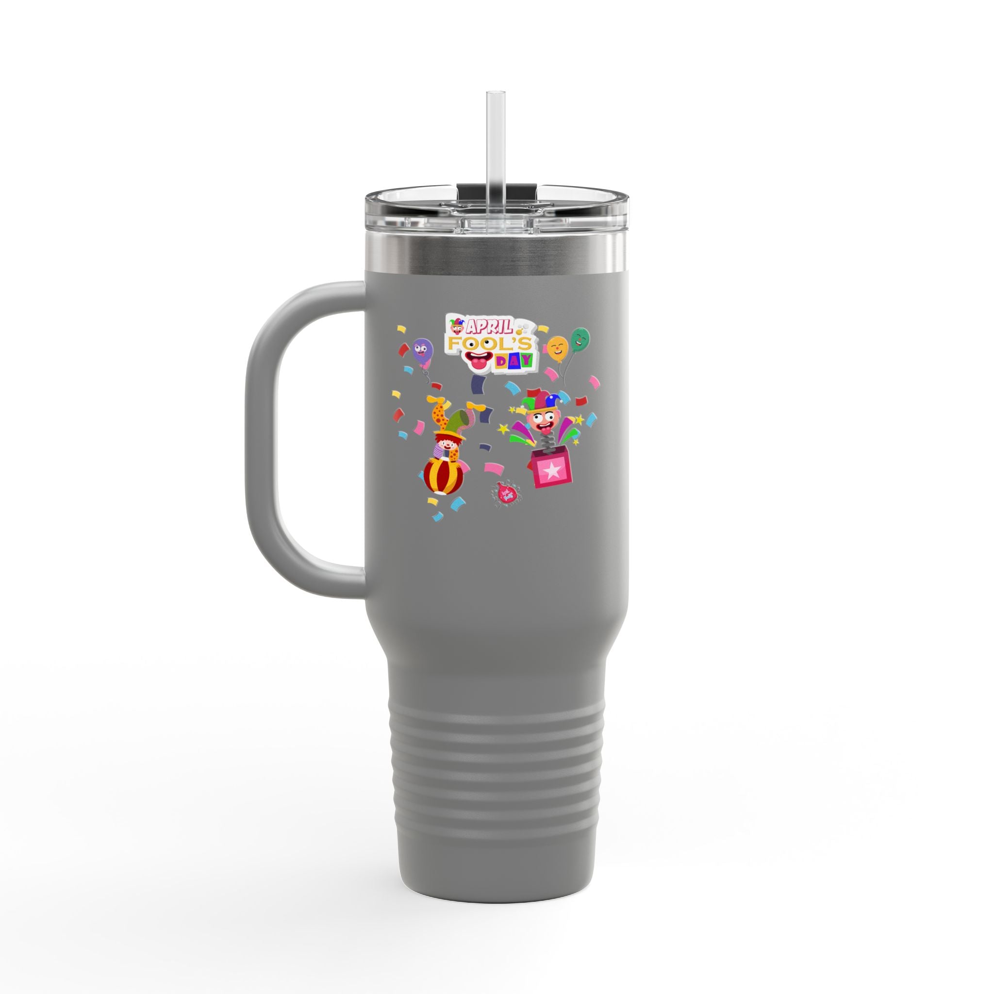 All April Fool's Day Insulated Travel Mug - 40oz