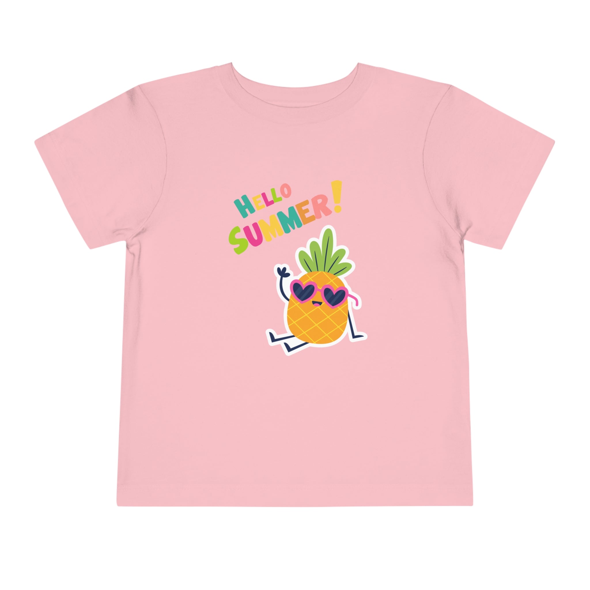 Hello Pineapple Summer Toddler Short Sleeve Tee